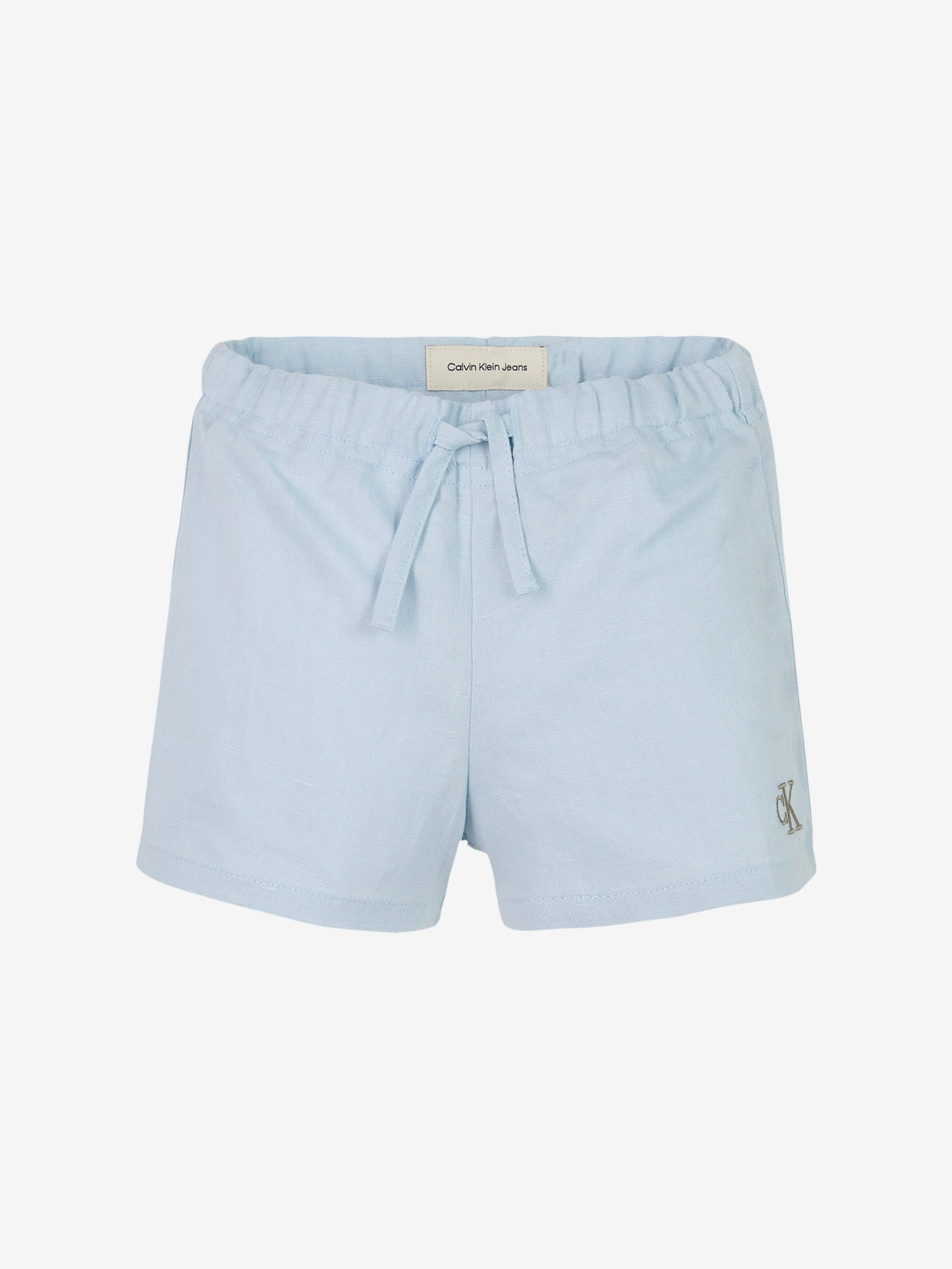 Baby Boys Linen Short Set in Blue