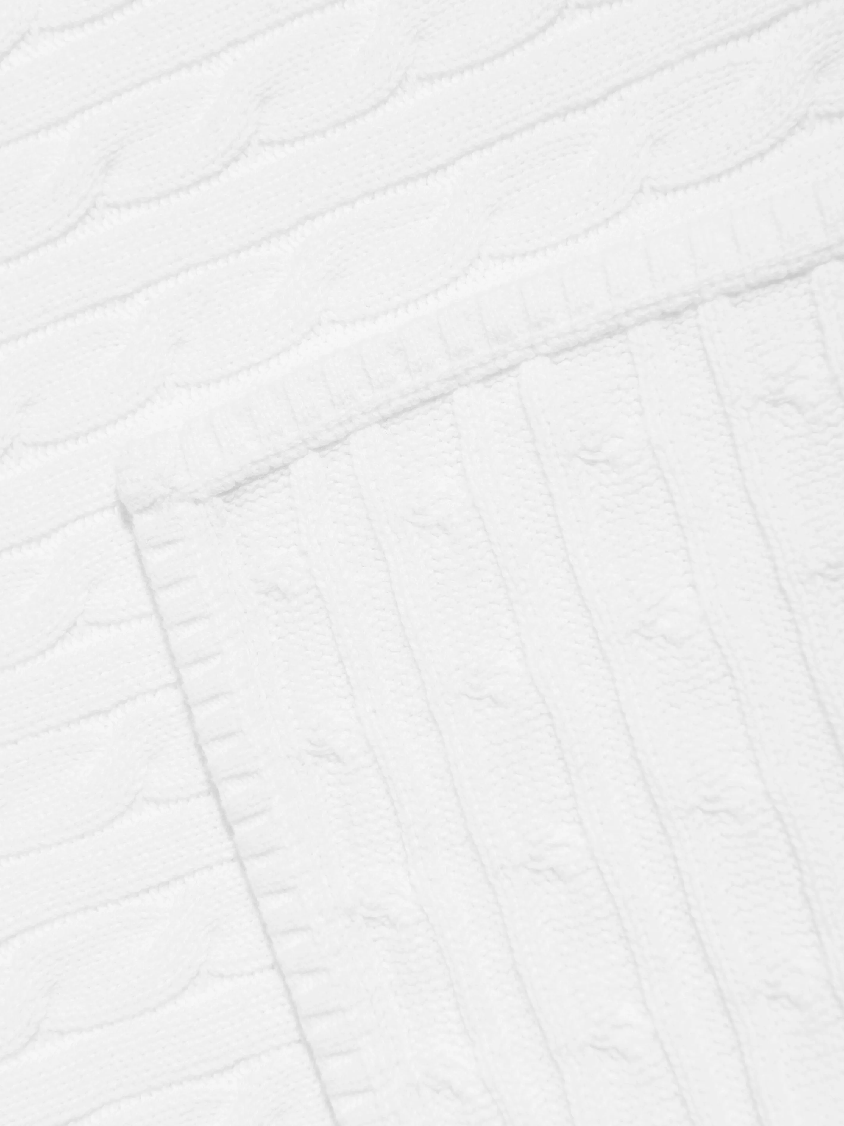 Baby Cable Knit Blanket in White (130cm x 180cm)