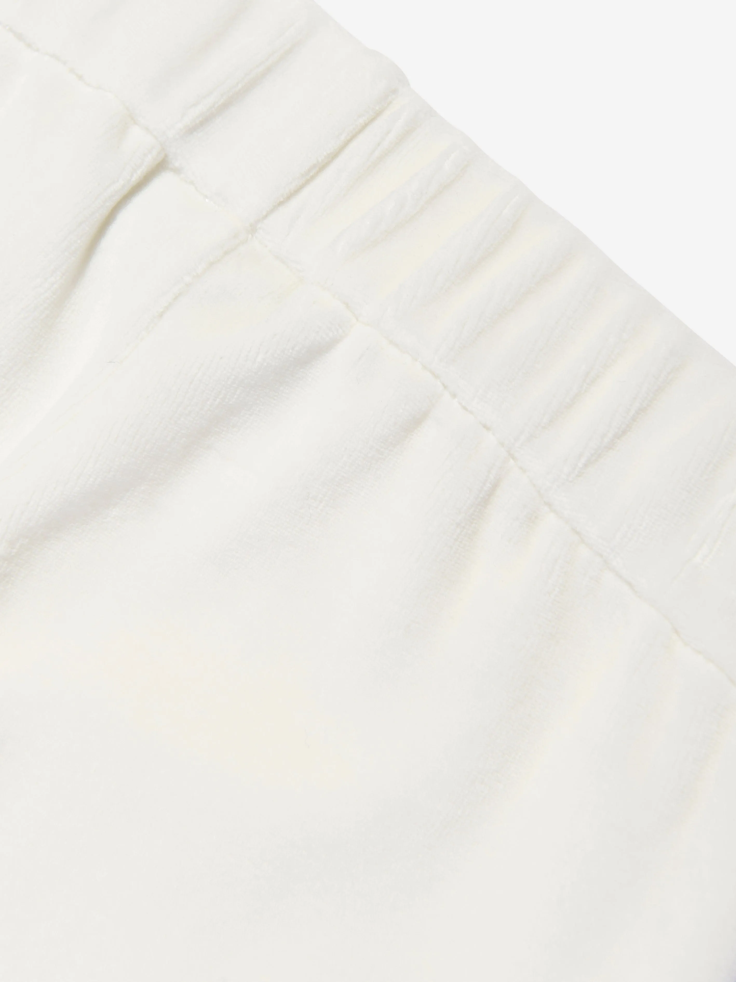 Baby Chenille Logo Joggers in White
