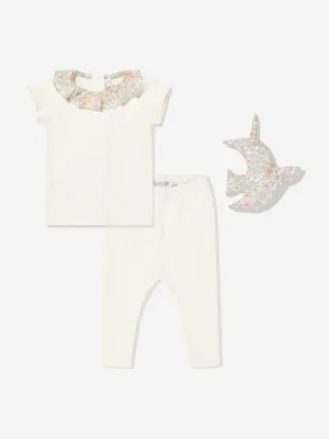 Baby Girls Daisie Gift Set in Ivory