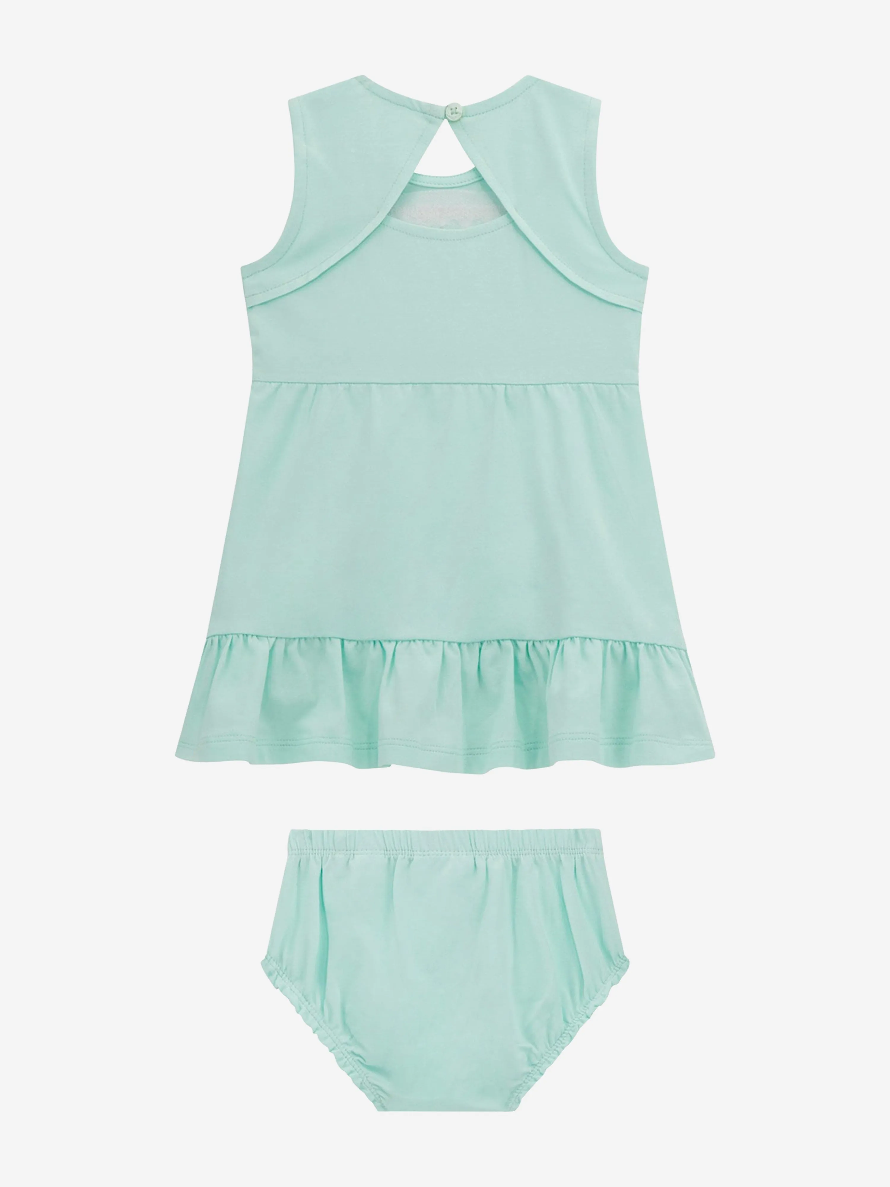 Baby Girls Dress with Knickers in Green