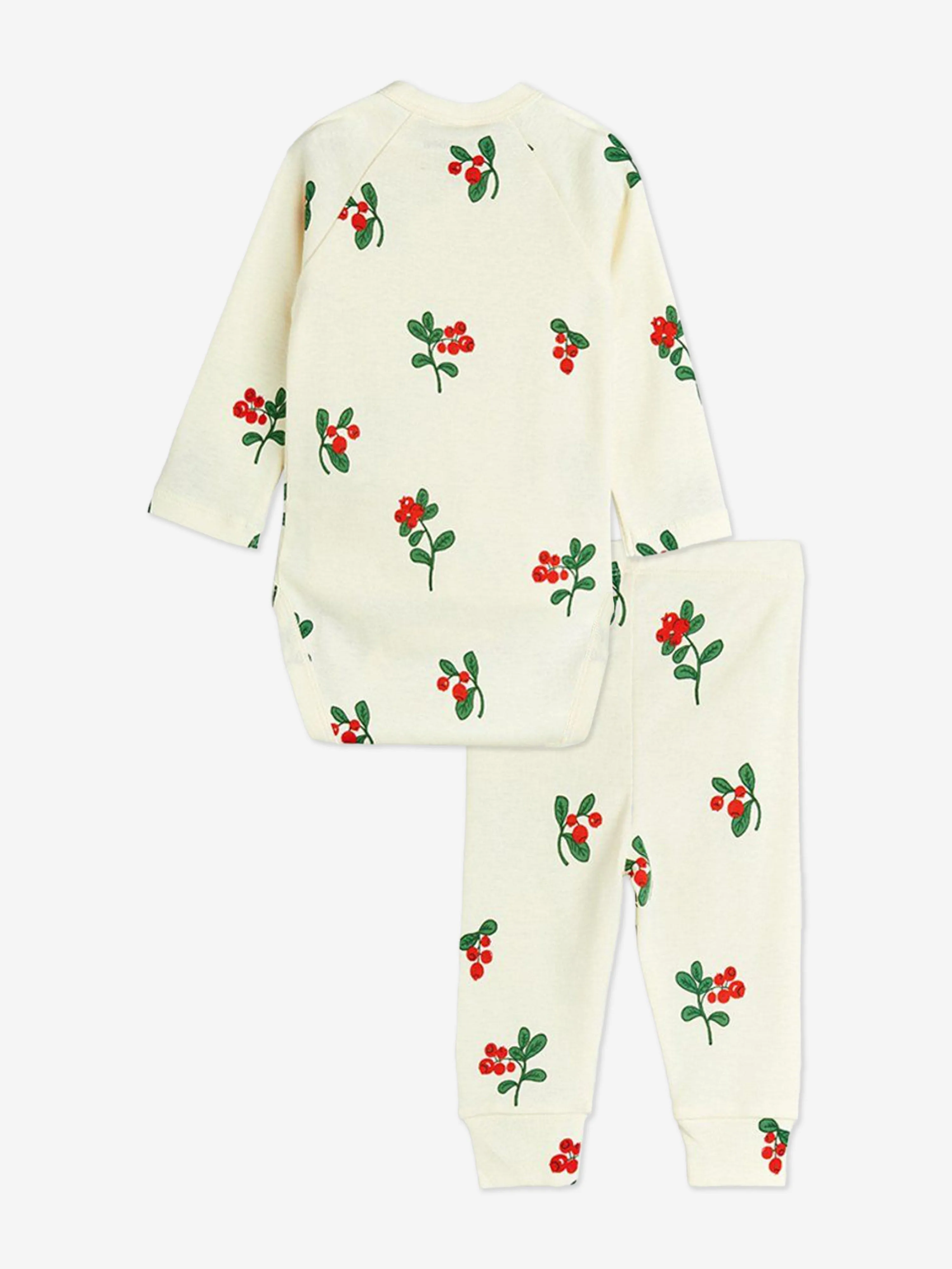 Baby Girls Lingonberries Bodysuit Set in Ivory