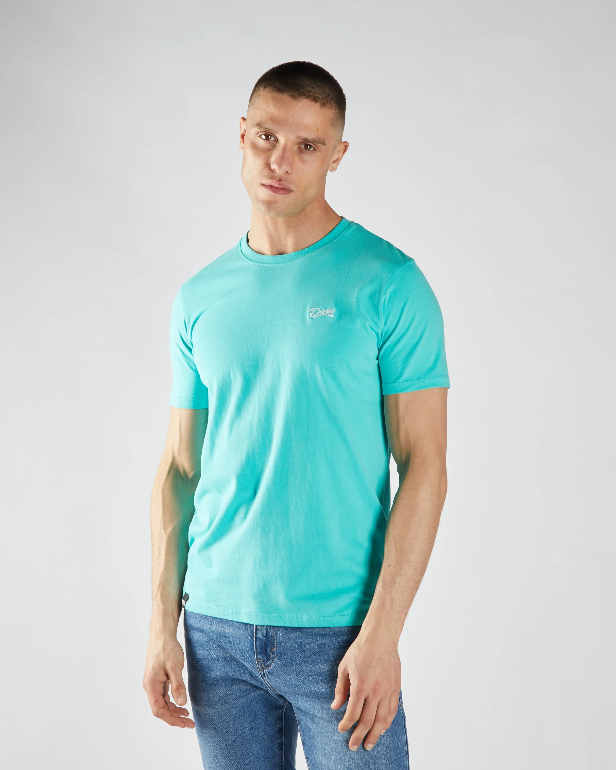Basic Caden O Neck Tee Sea Glass