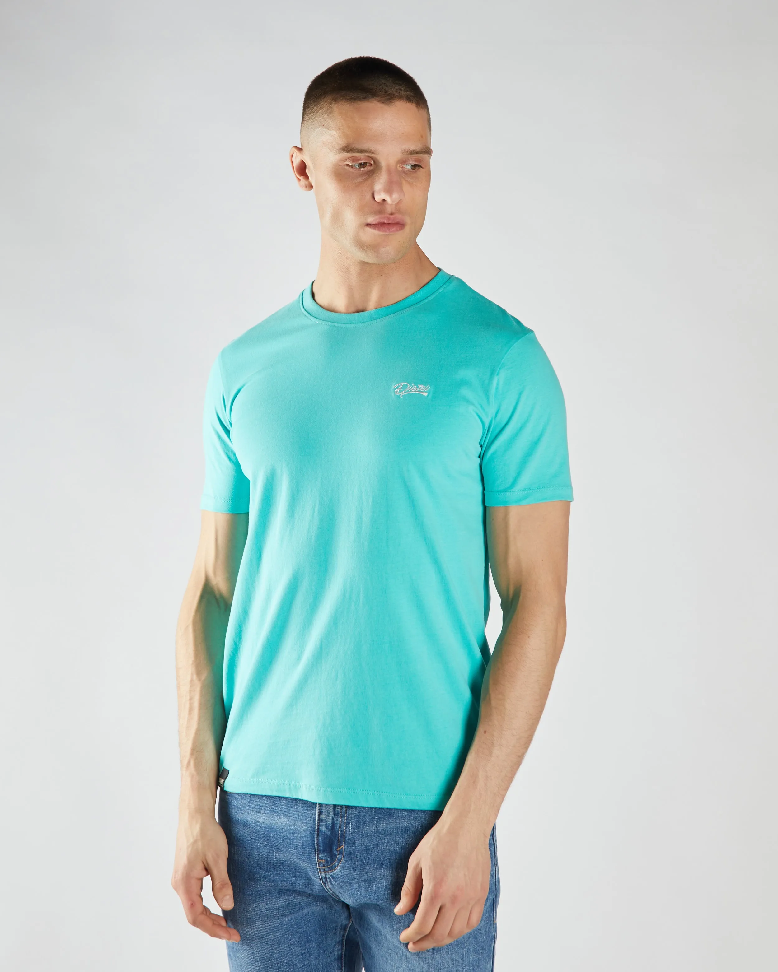 Basic Caden O Neck Tee Sea Glass