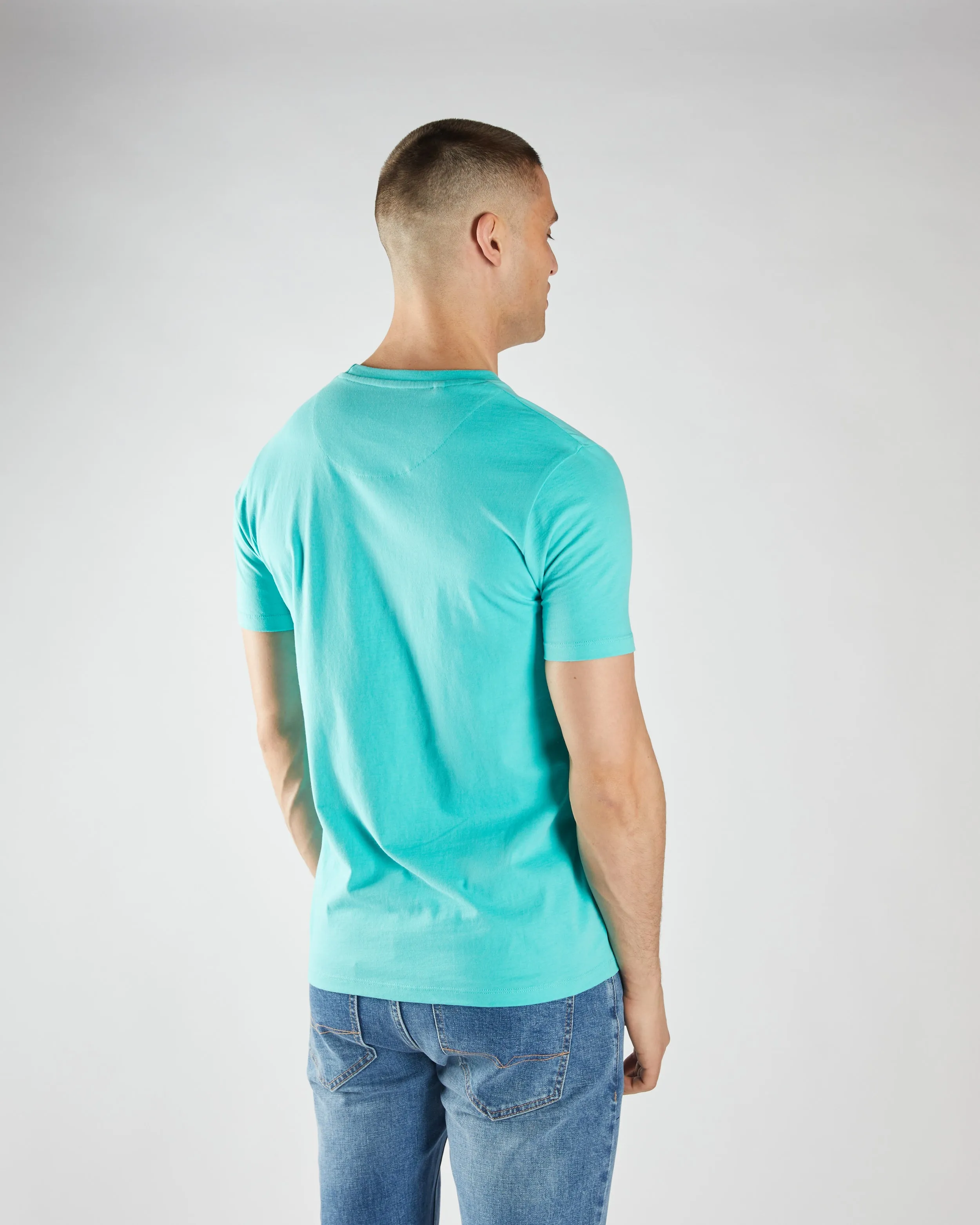 Basic Caden O Neck Tee Sea Glass
