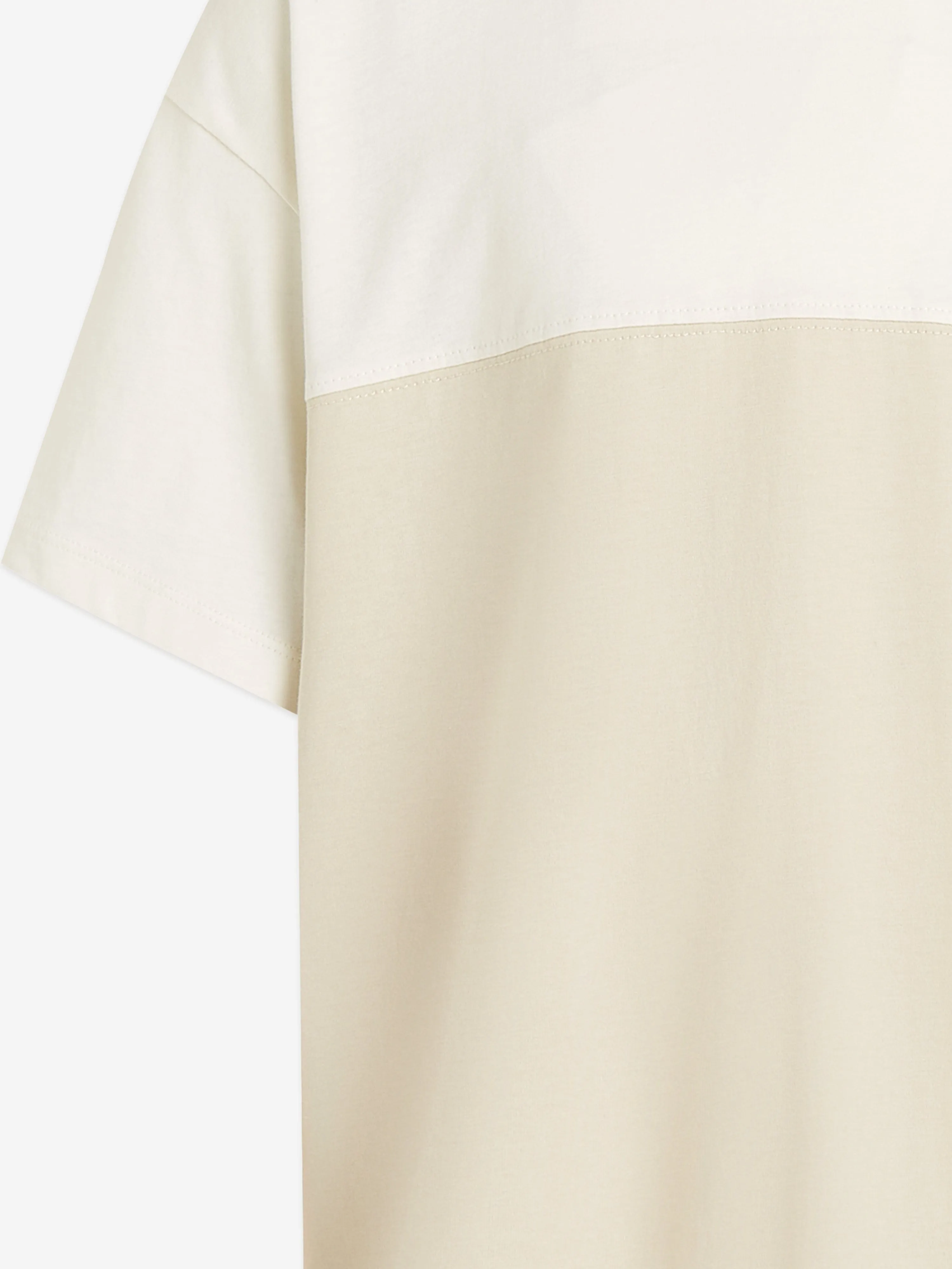 Boys Colourblock T-Shirt in Beige