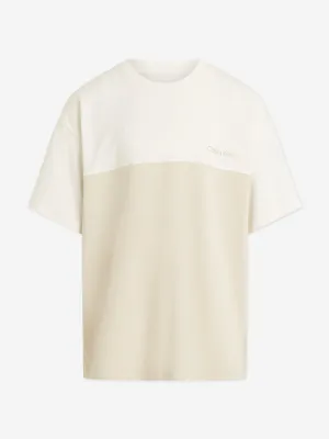 Boys Colourblock T-Shirt in Beige