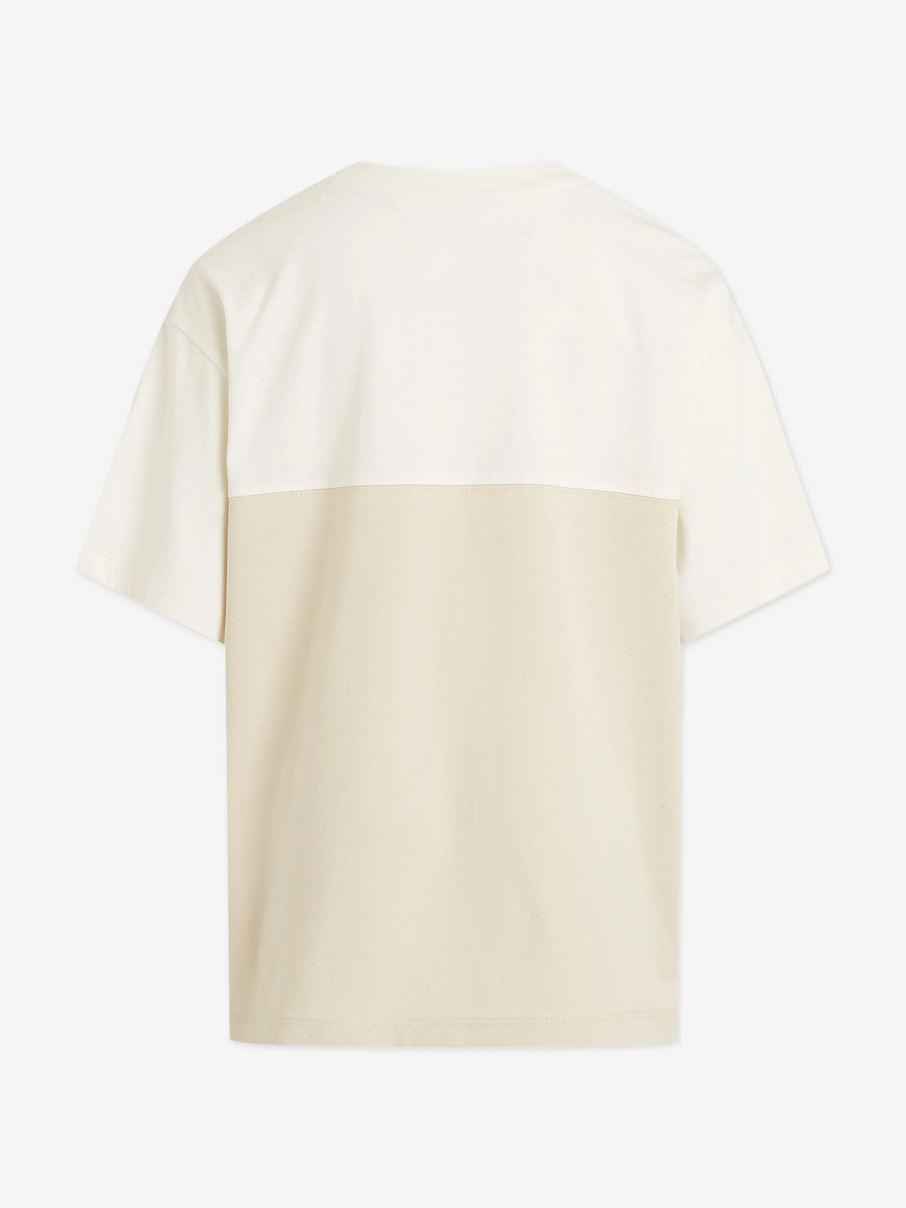 Boys Colourblock T-Shirt in Beige