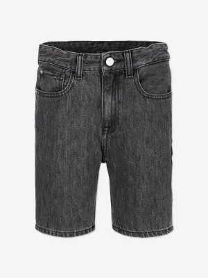Boys Denim Shorts in Black