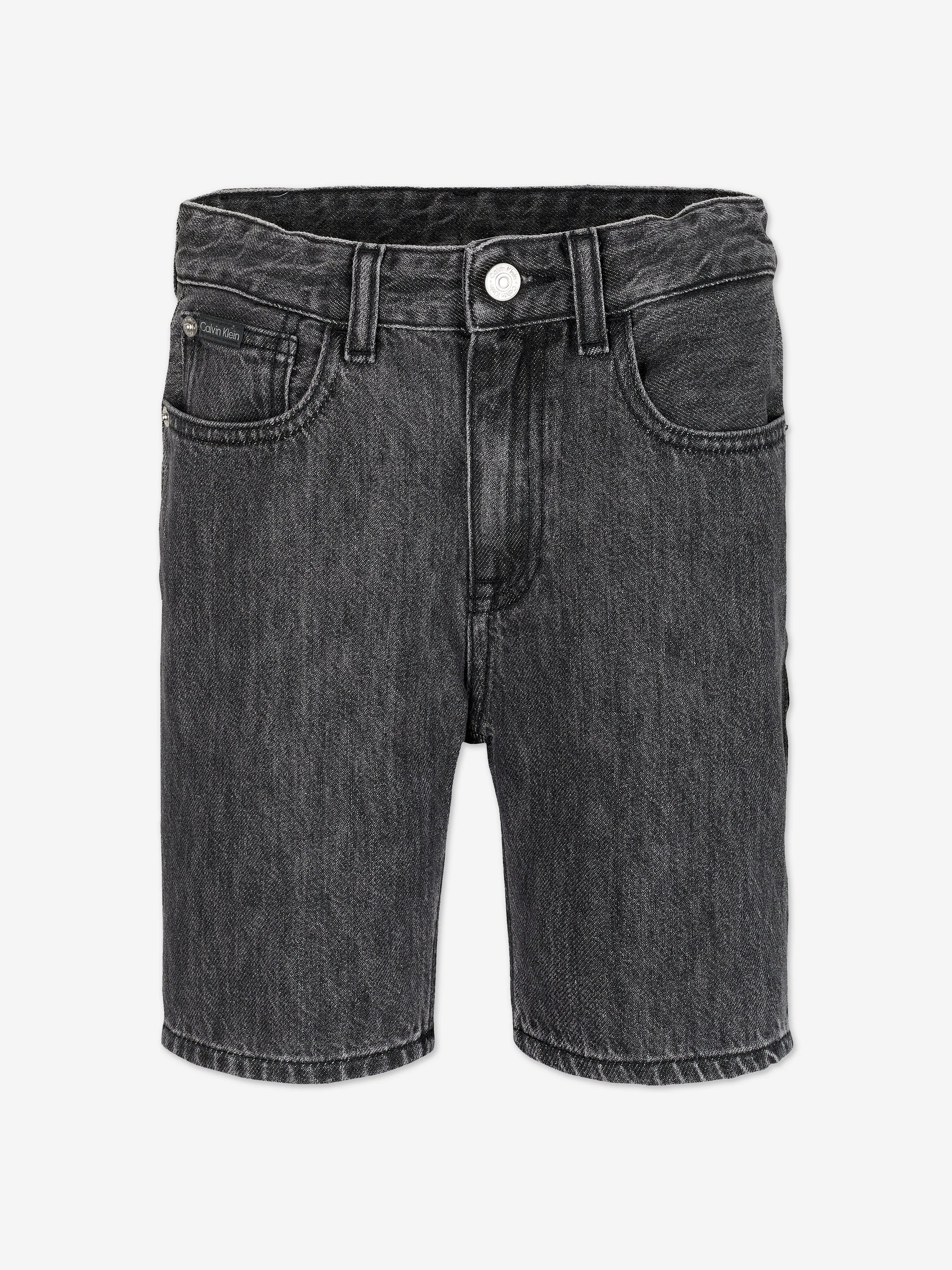 Boys Denim Shorts in Black