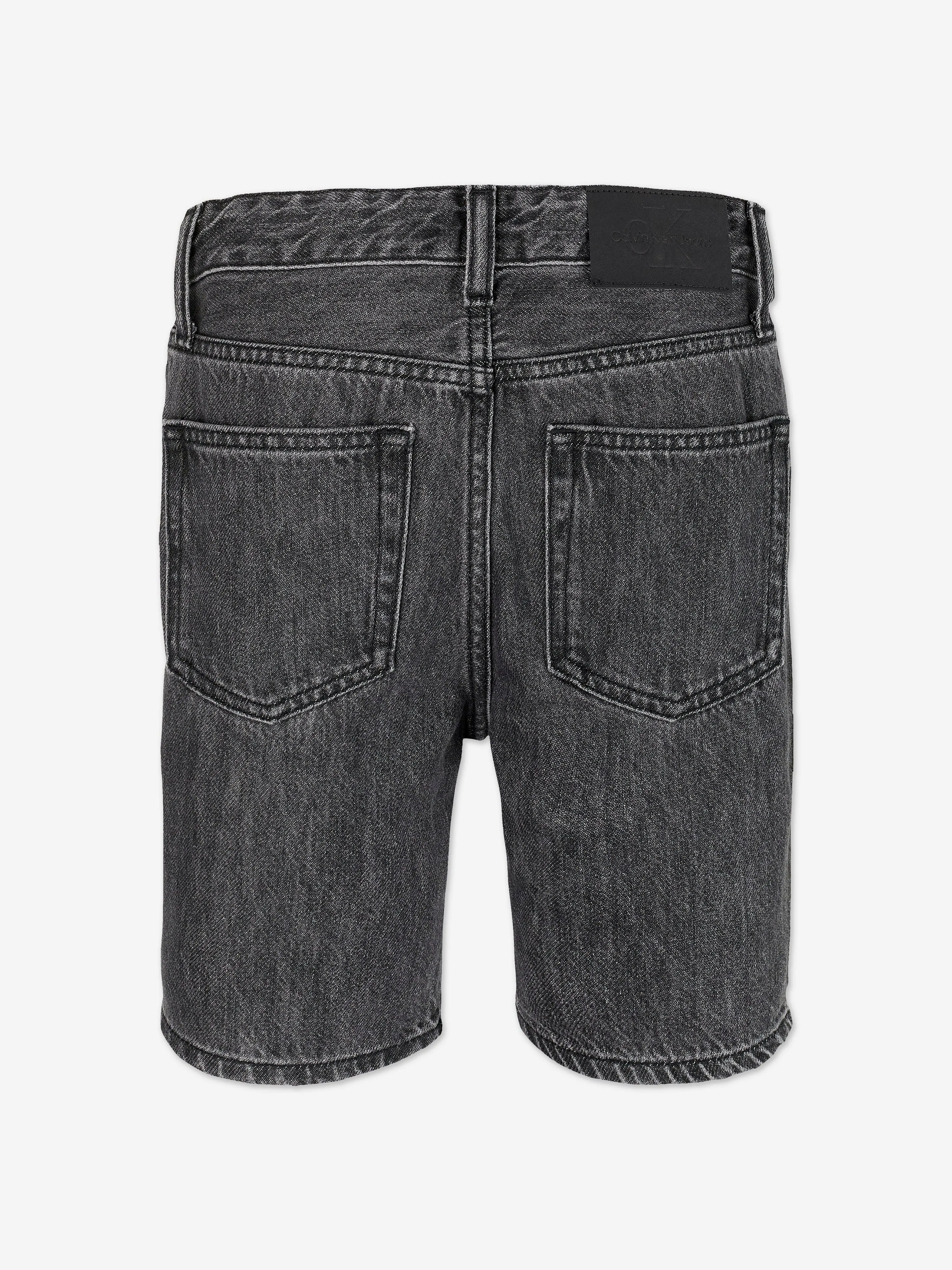 Boys Denim Shorts in Black