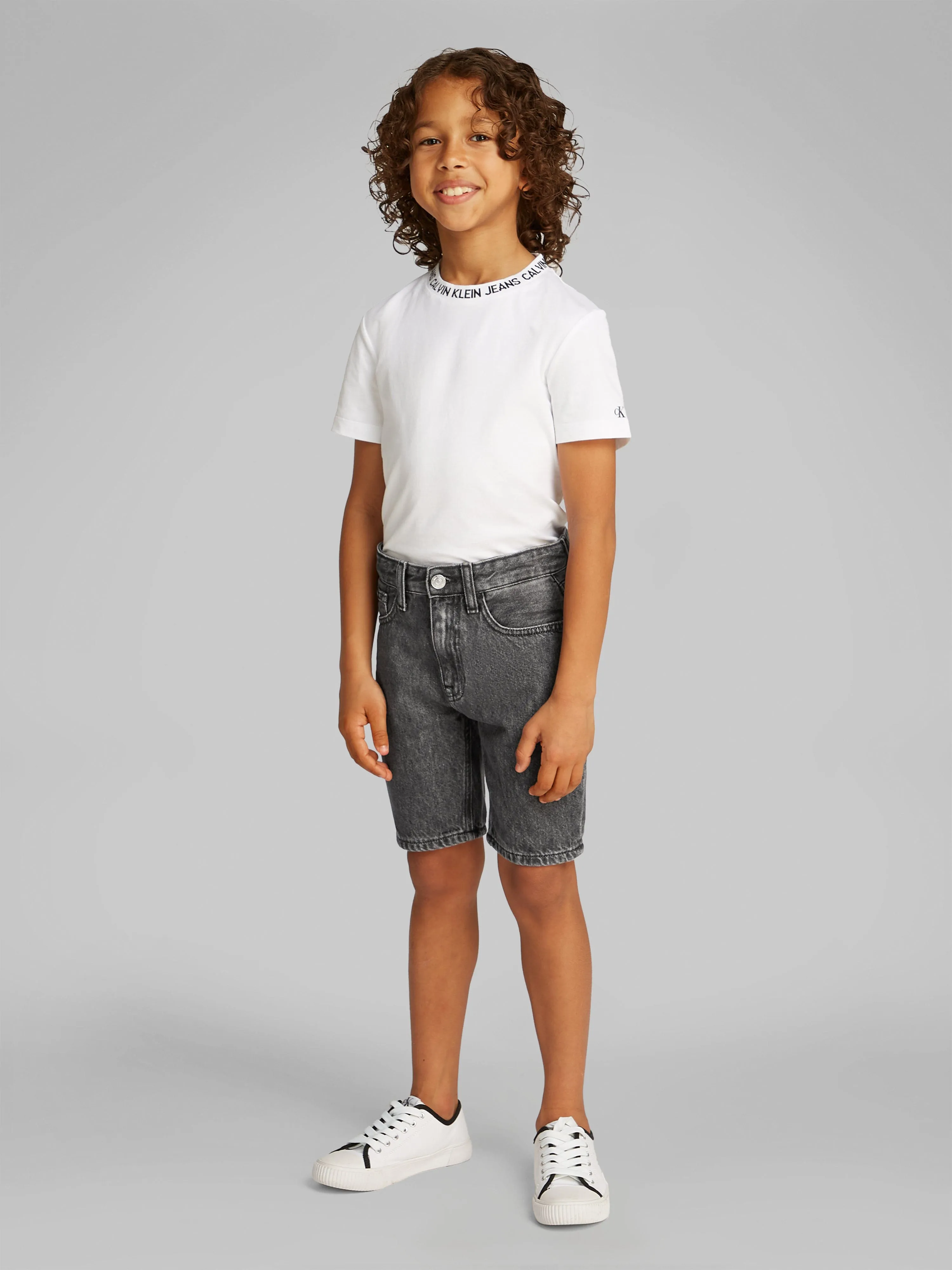 Boys Denim Shorts in Black