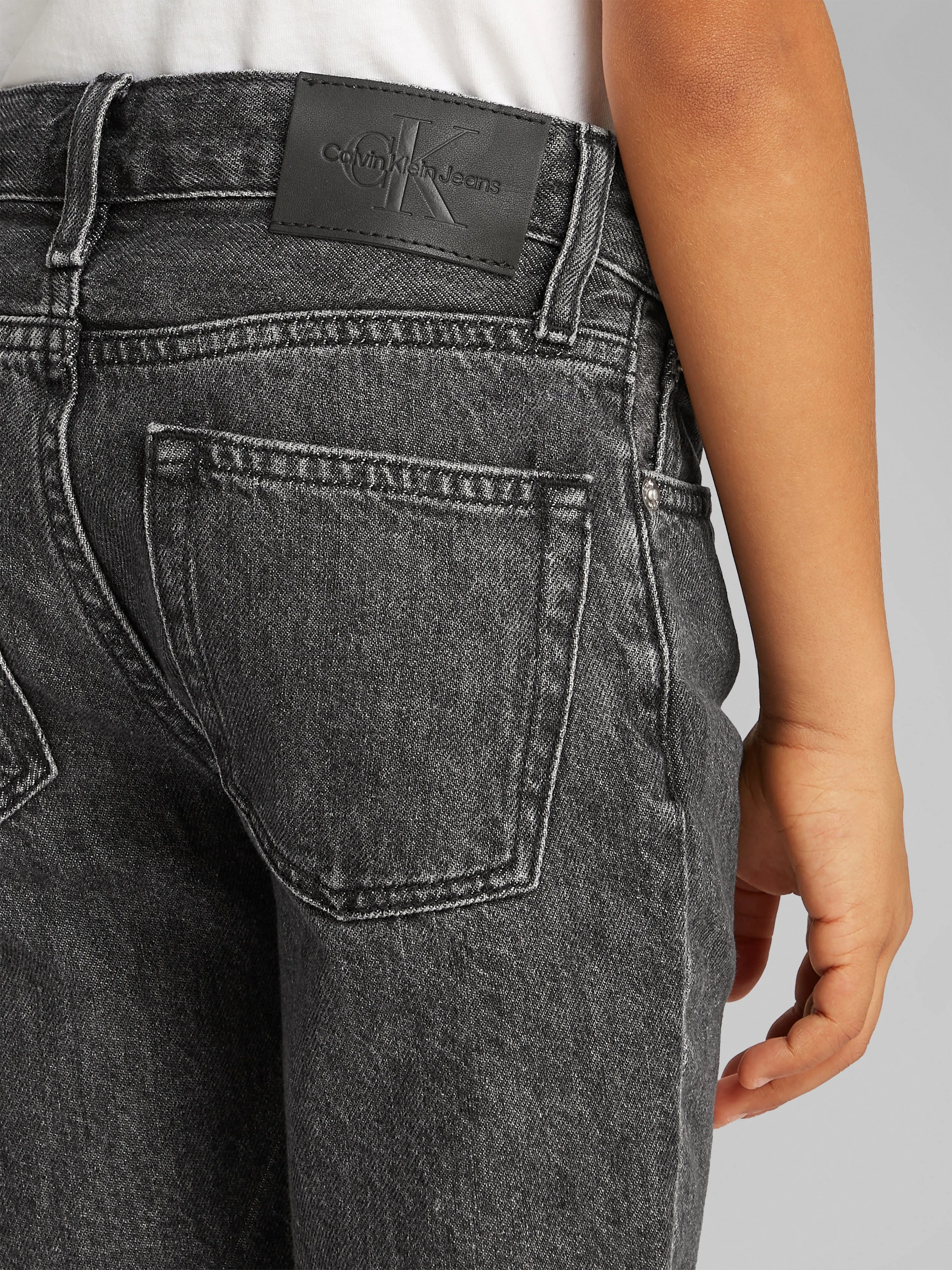 Boys Denim Shorts in Black