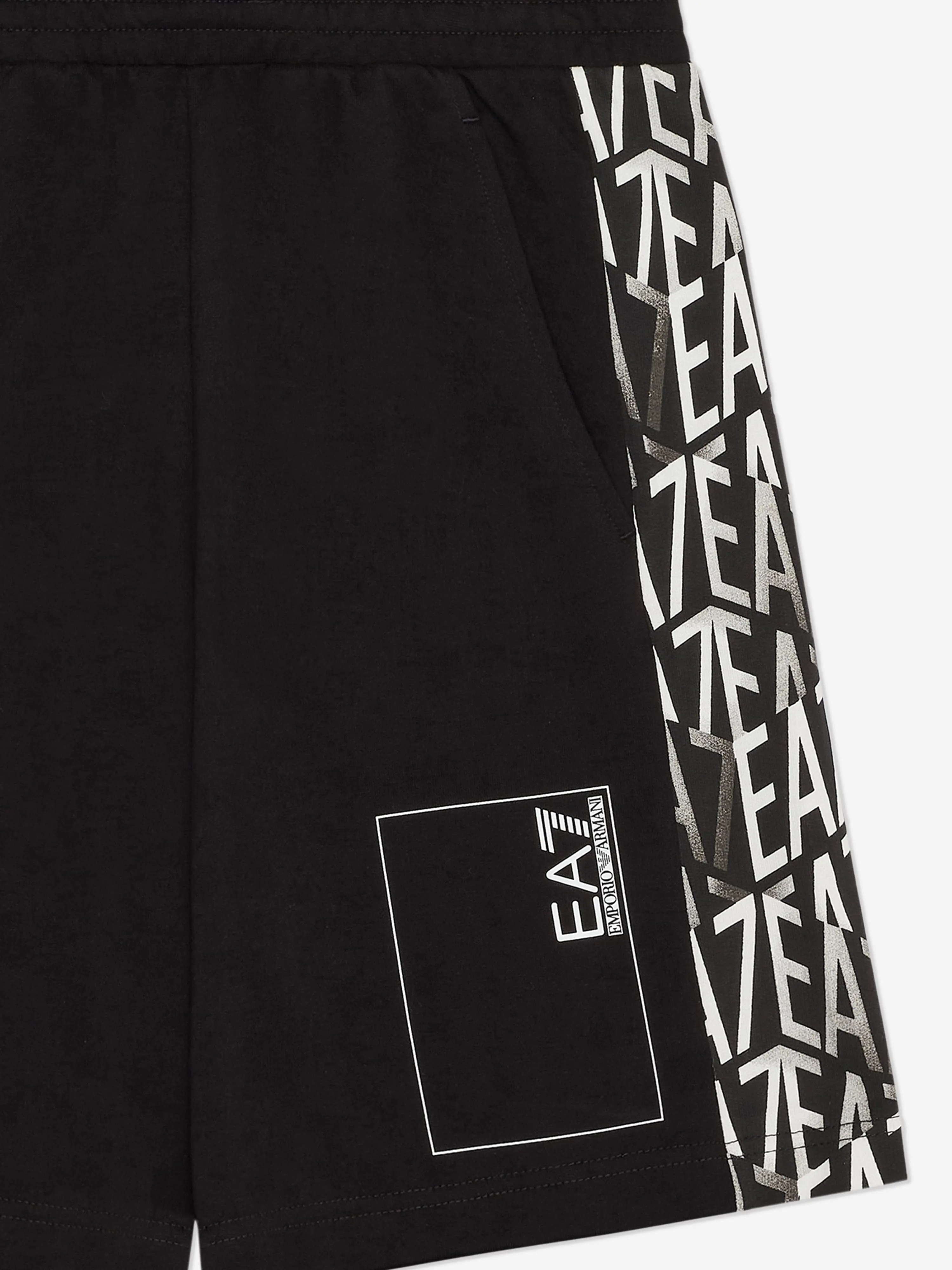 Boys Logo Bermuda Shorts in Black