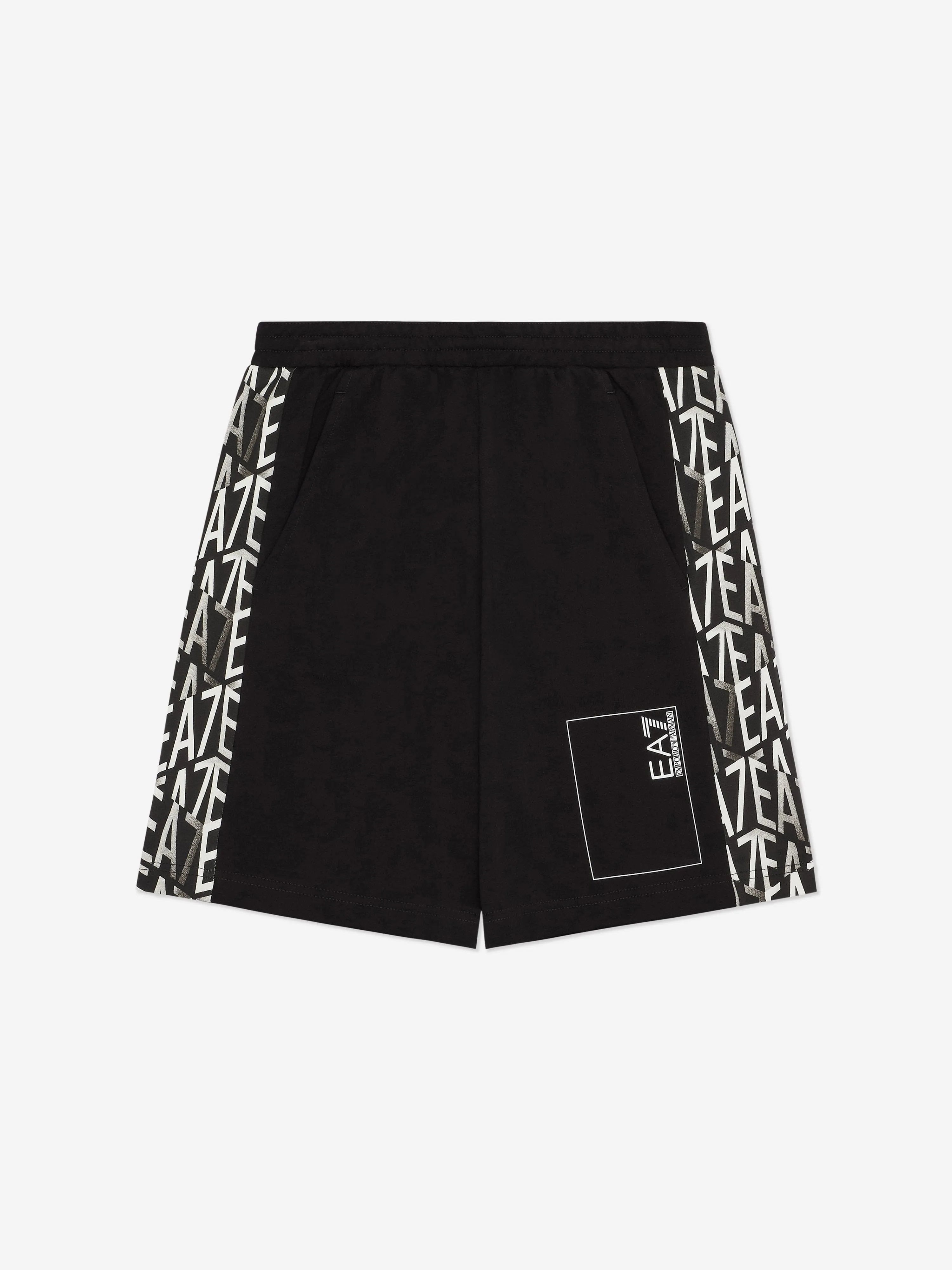 Boys Logo Bermuda Shorts in Black