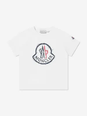 Boys Logo T-Shirt in Ivory