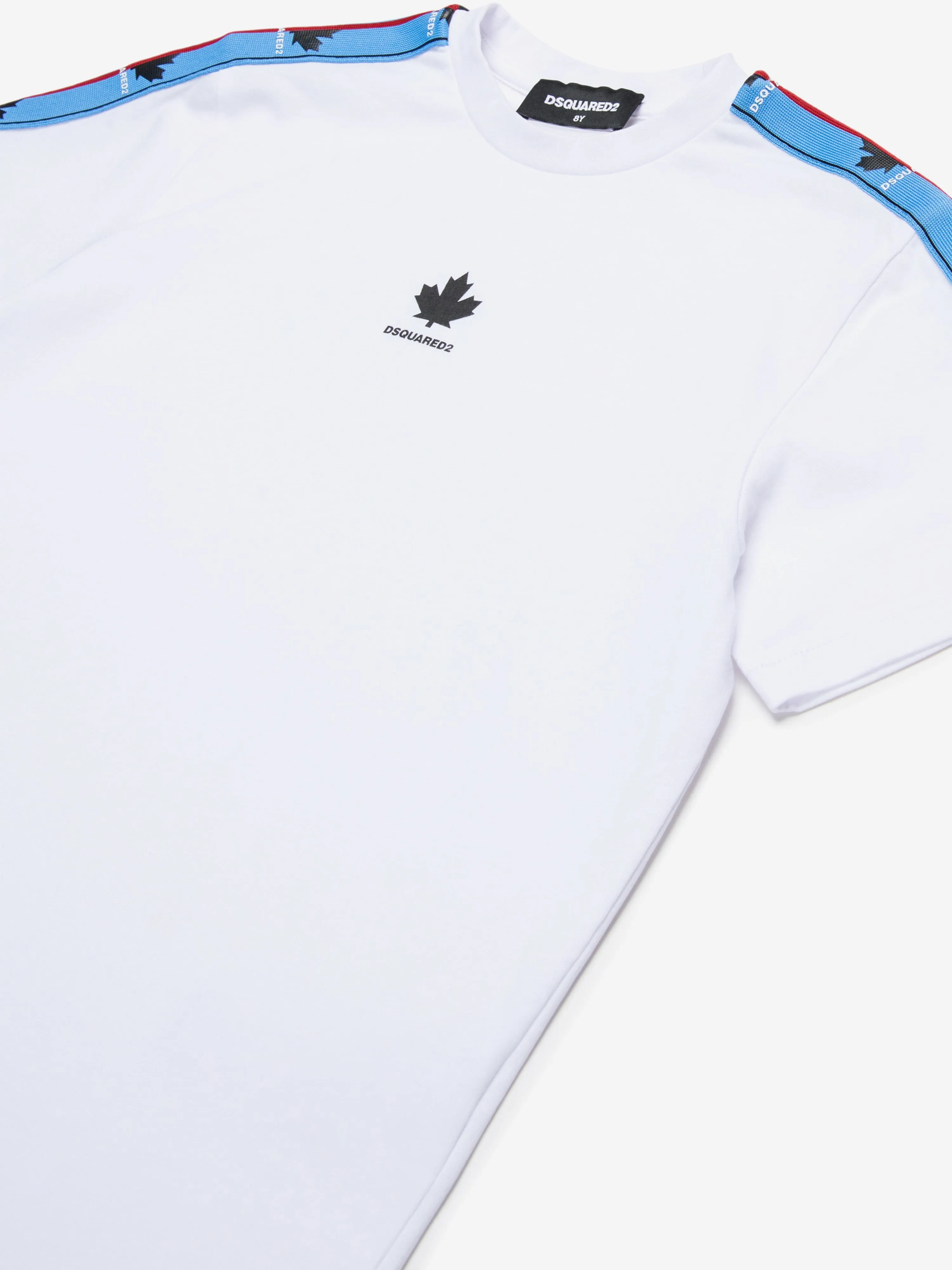 Boys Maple Leaf Logo T-Shirt in White