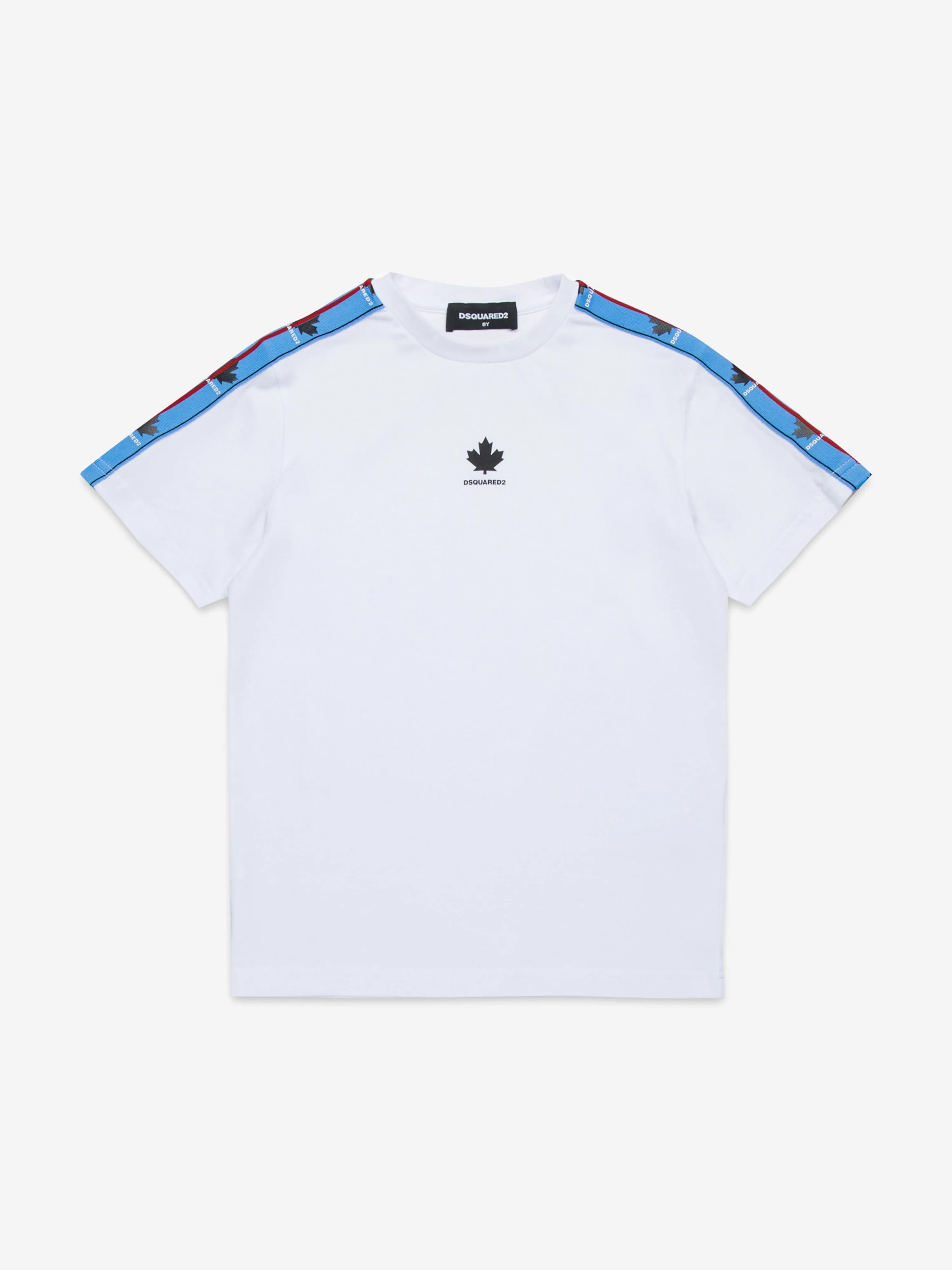 Boys Maple Leaf Logo T-Shirt in White