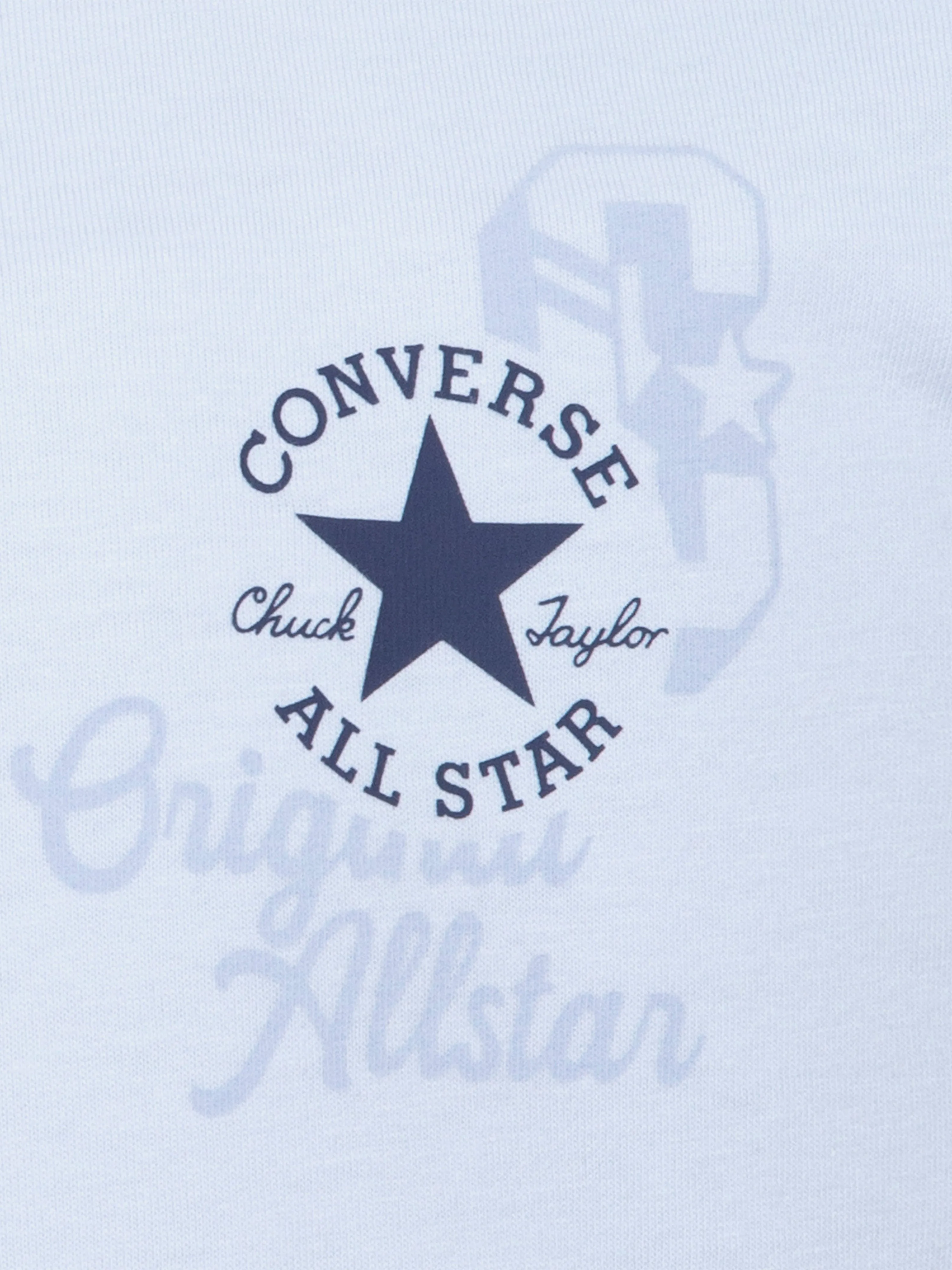 Boys Retro Front Back Logo T-Shirt in Blue