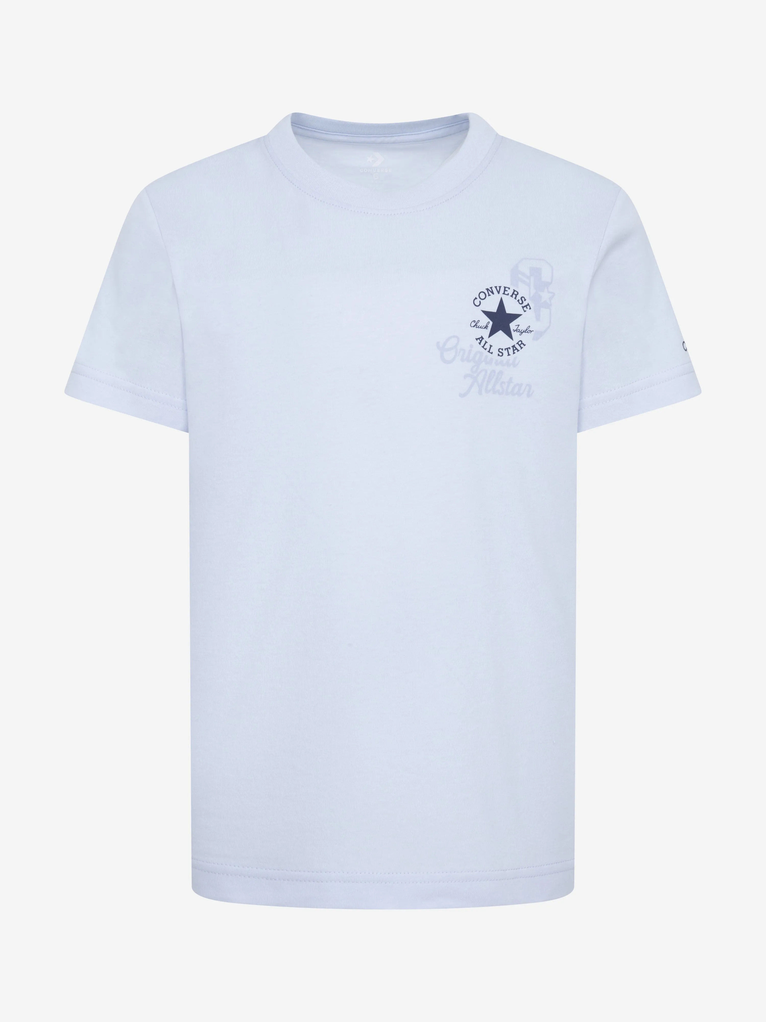 Boys Retro Front Back Logo T-Shirt in Blue