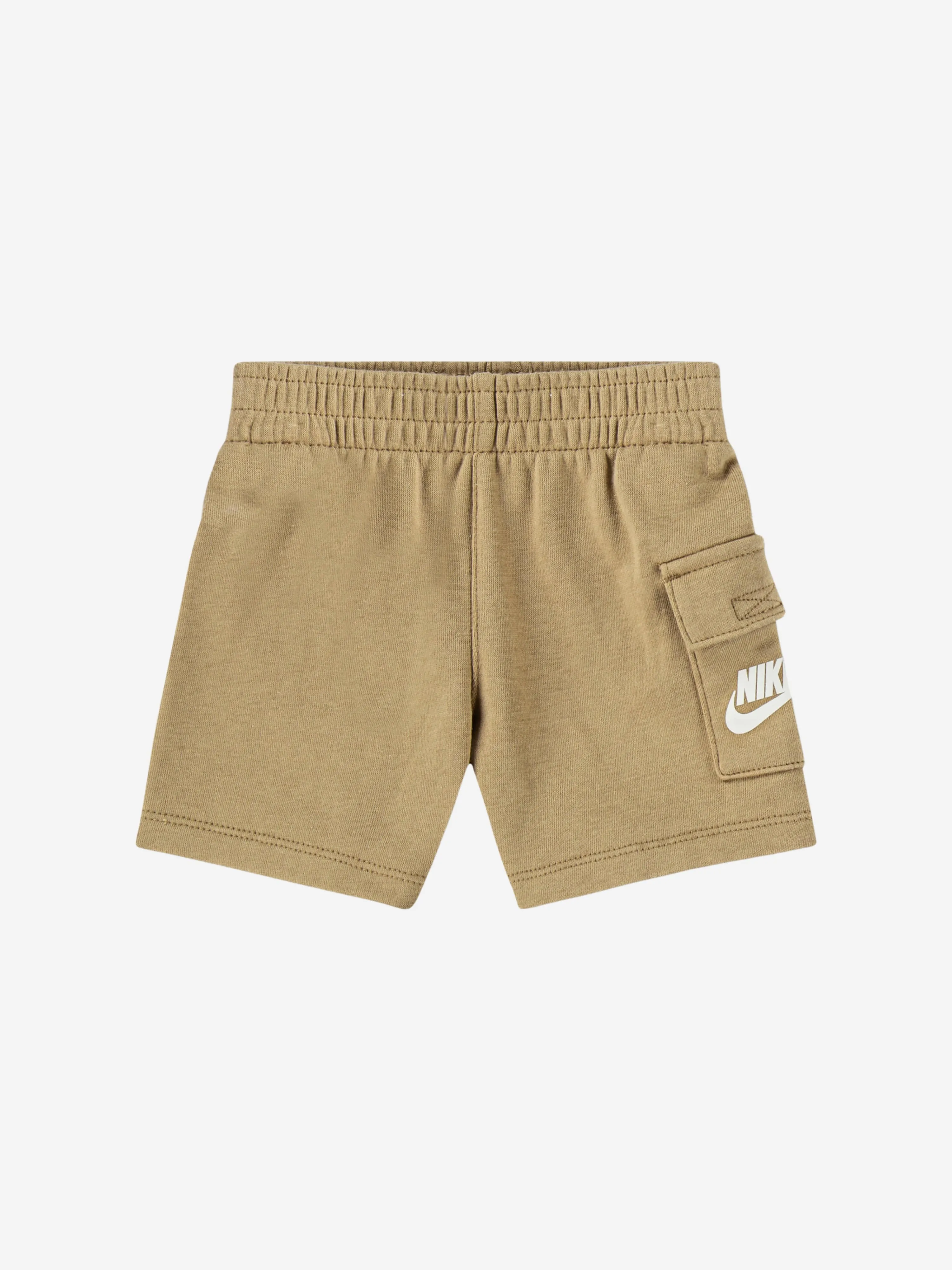 Boys T-Shirt and Cargo Shorts Set in Beige