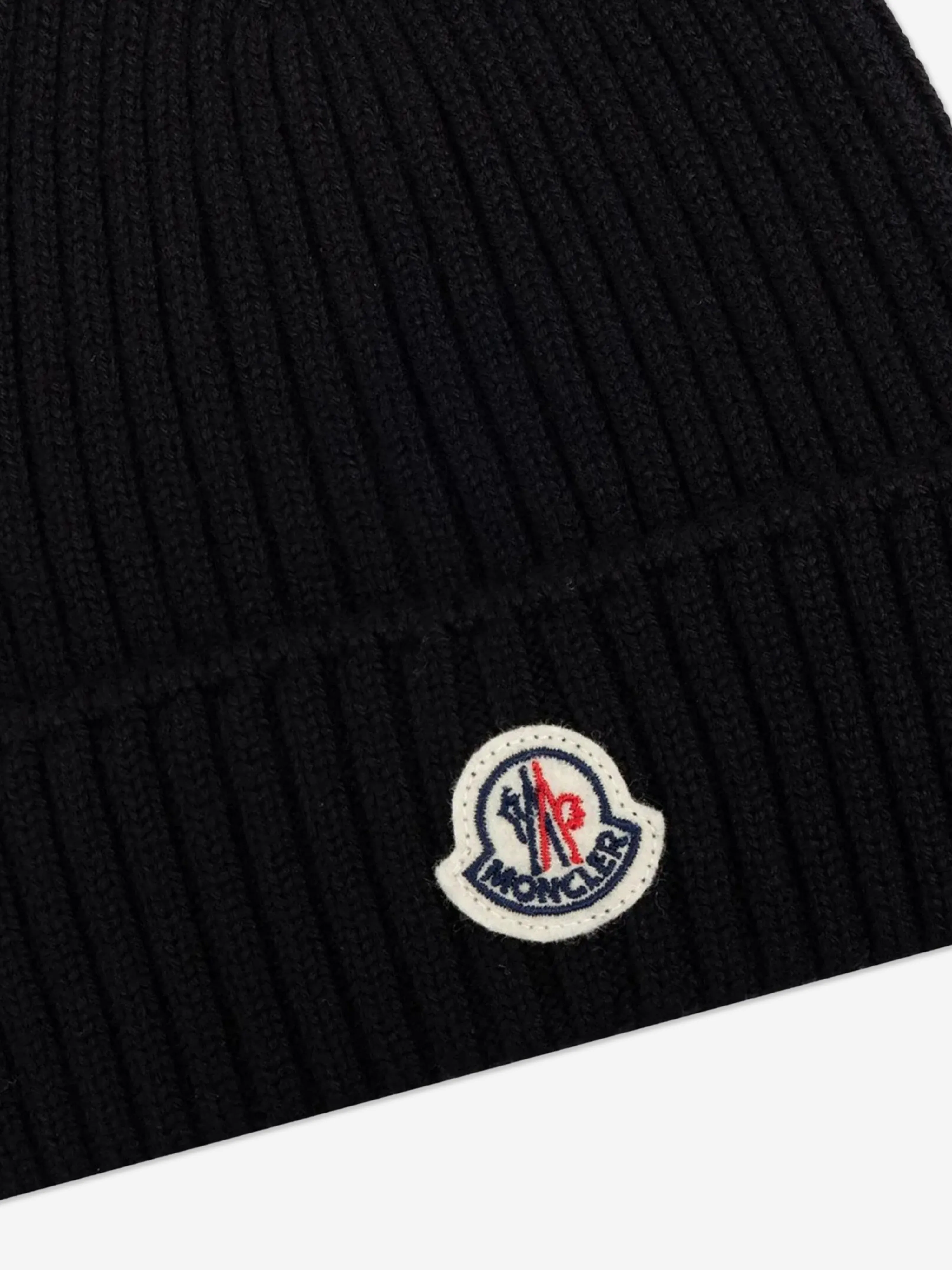 Boys Wool Beanie Hat in Black
