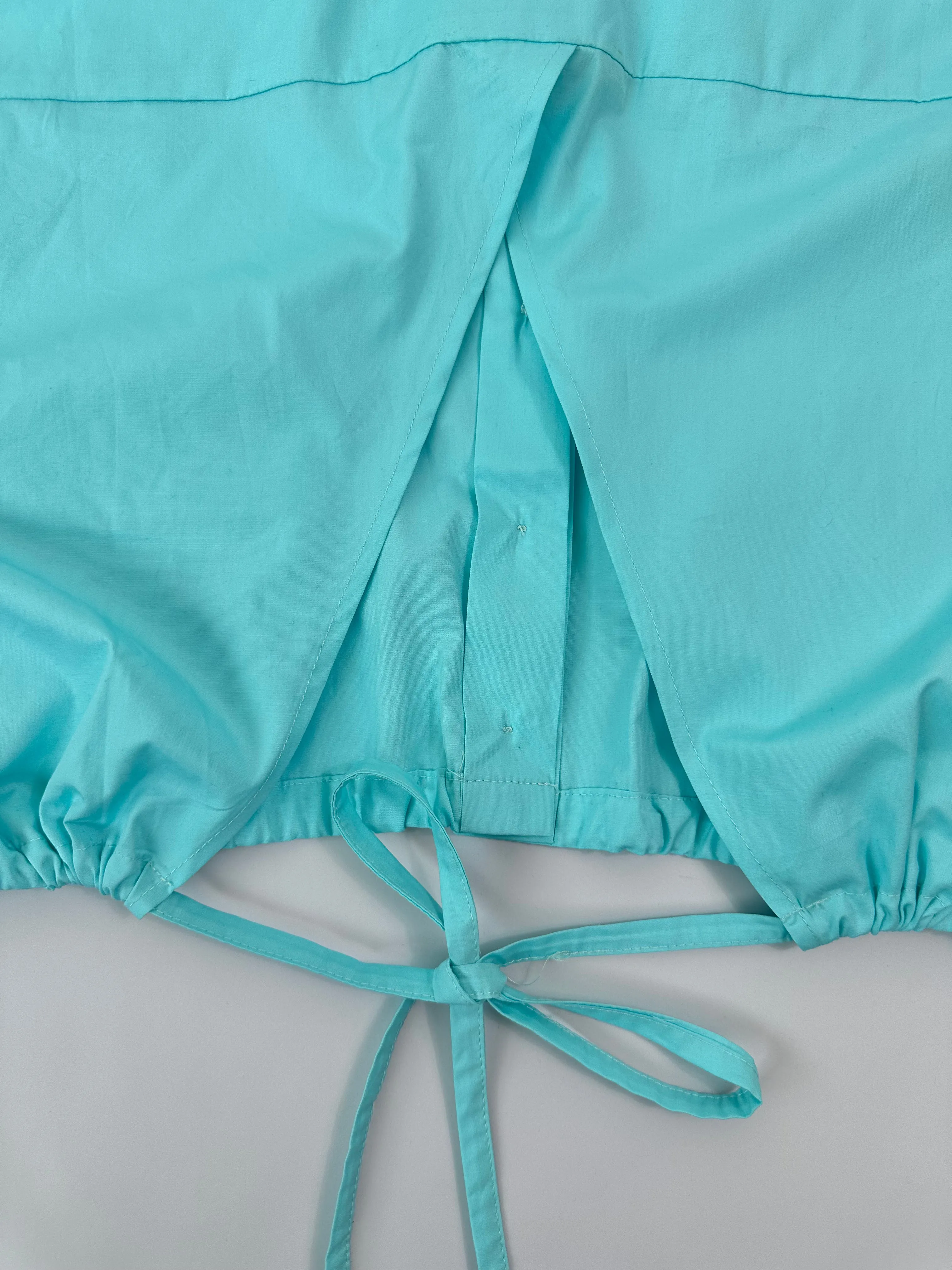 Camicia Acqua In Maglia Traforata A Maniche Corte
