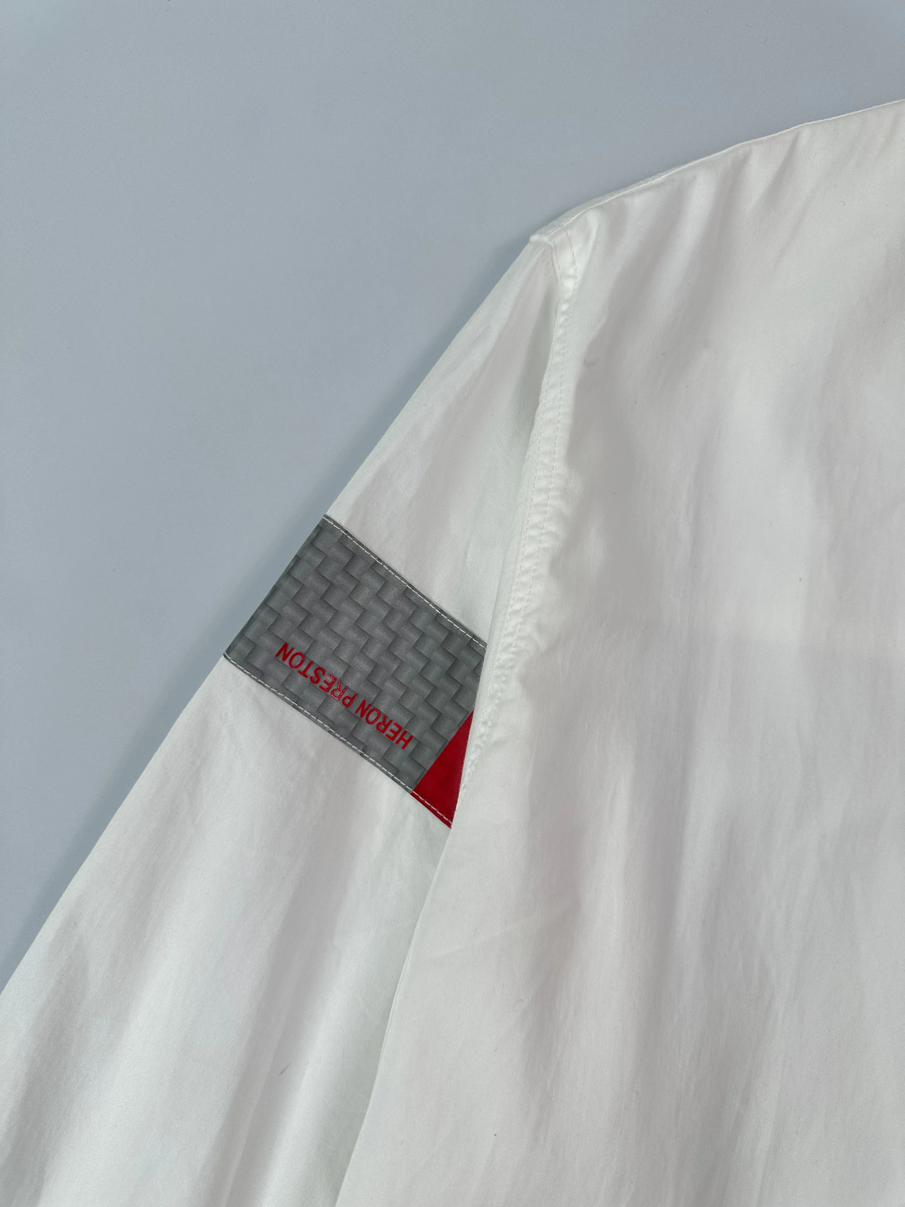 Camicia Propeline Tape Shirt Bianca Con Dettagli Rossi E Grigi