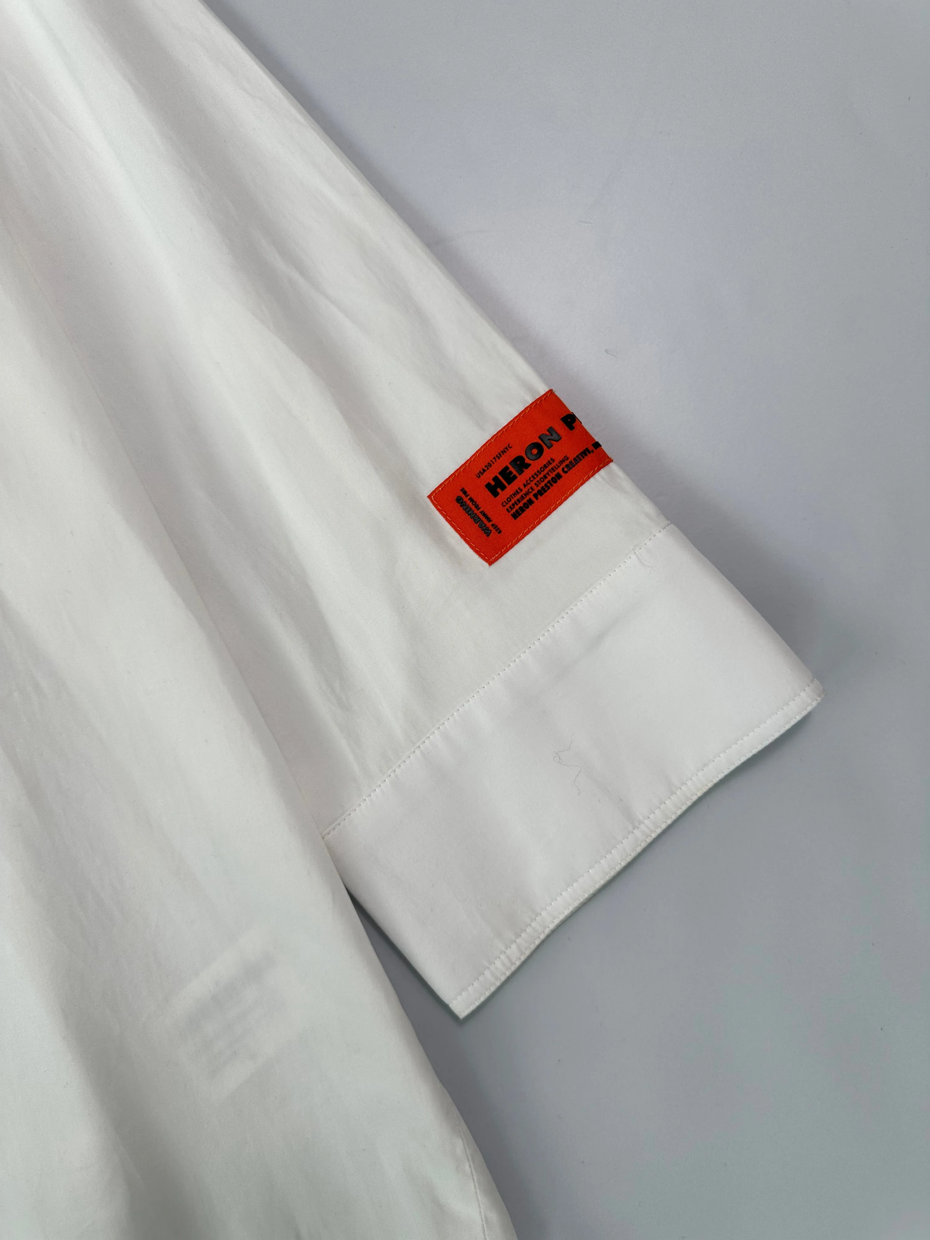 Camicia Propeline Tape Shirt Bianca Con Dettagli Rossi E Grigi