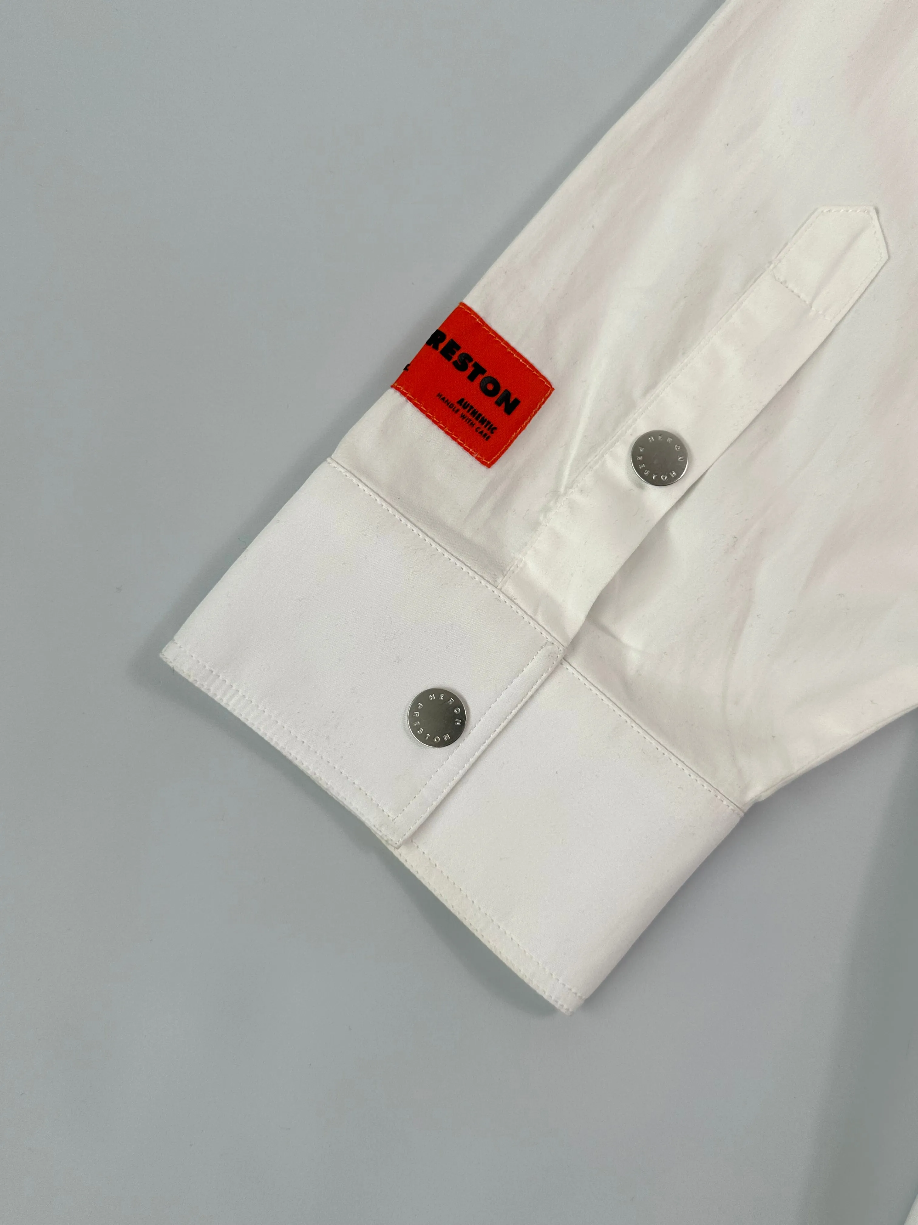 Camicia Propeline Tape Shirt Bianca Con Dettagli Rossi E Grigi