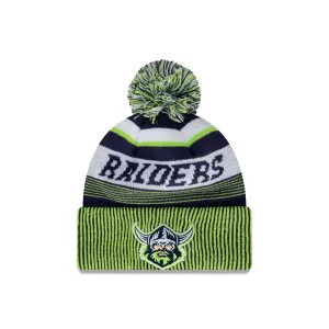 Canberra Raiders Heritage Stripe Beanie with Pom