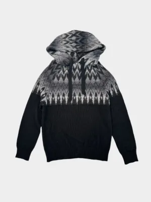 Cappucio Jacquard Dégradé
