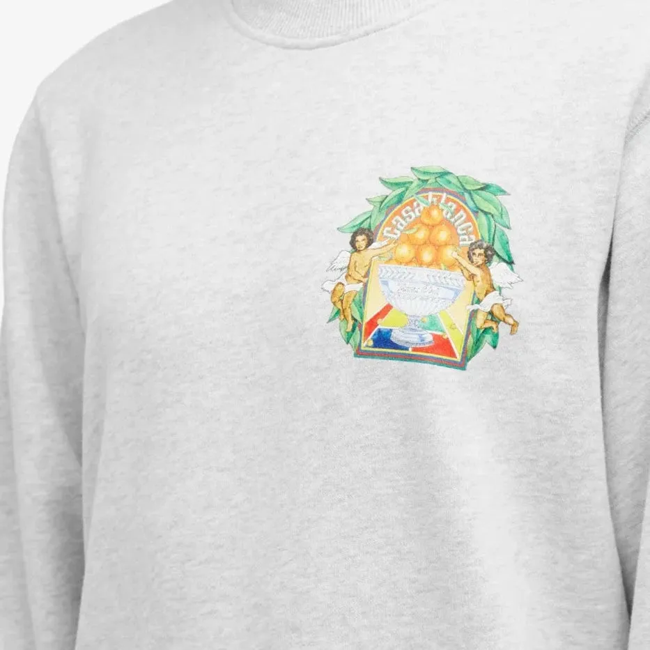 Casablanca Grey Logo Sweatshirt