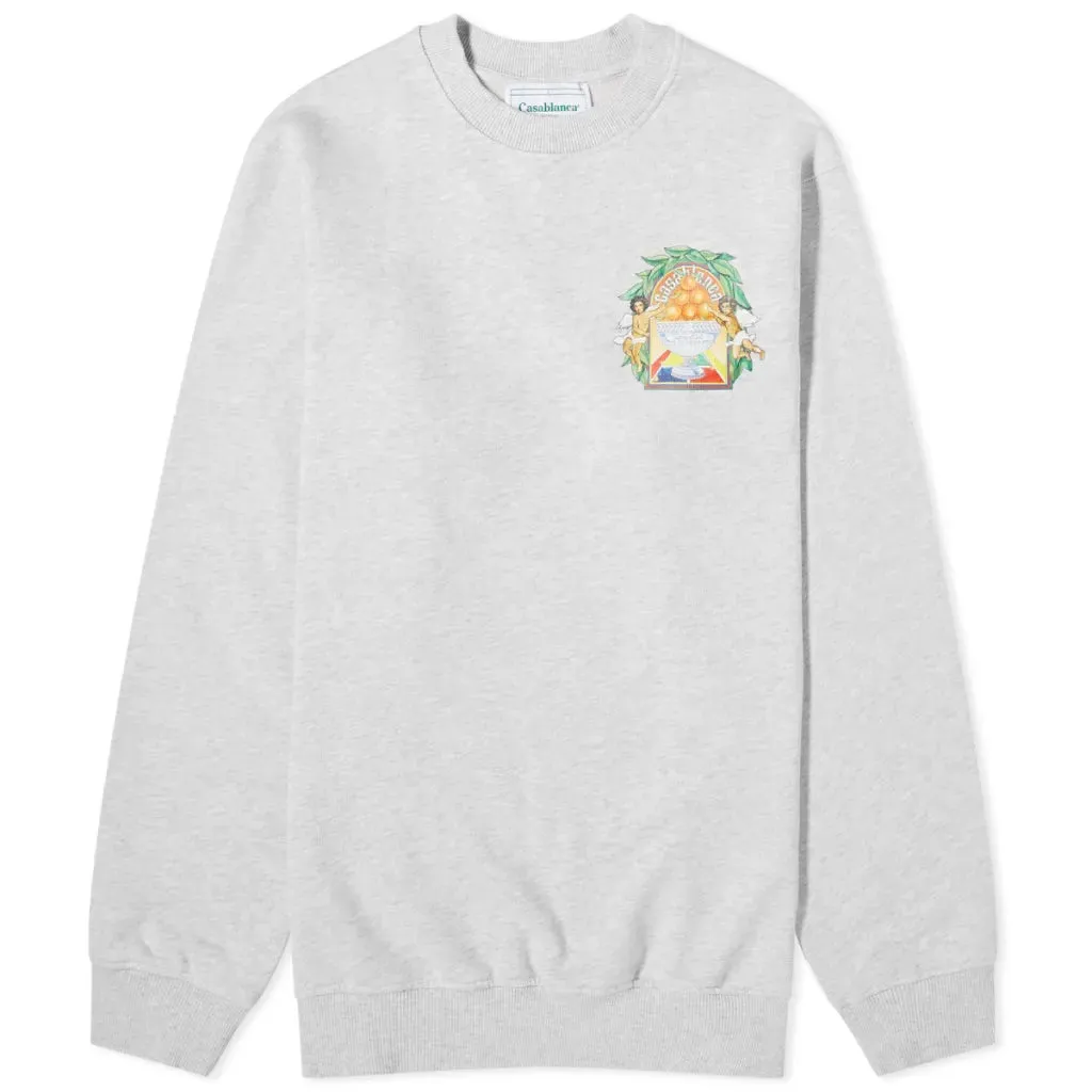 Casablanca Grey Logo Sweatshirt