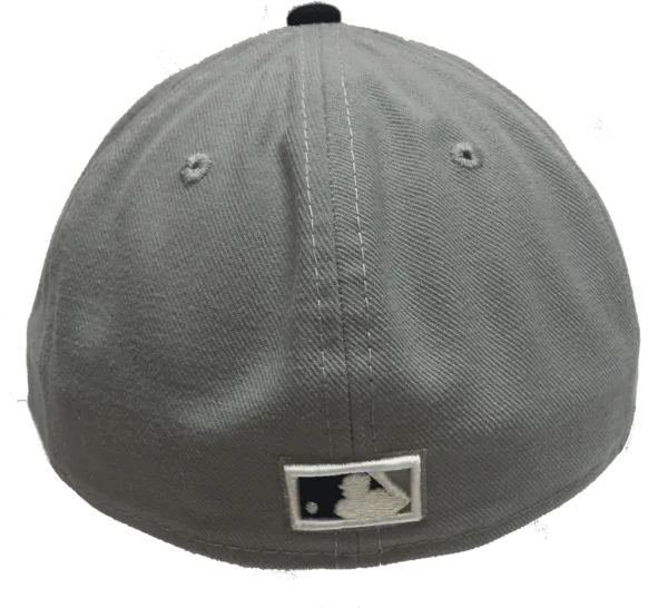 Chicago Cubs Cooperstown Collection Gray/ Navy 59FIFTY Low Crown Fitted Cap By New Era