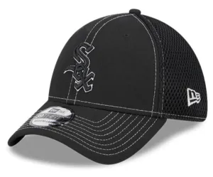 Chicago White Sox Black Team 39THIRTY Pop Neo Flex Fit Hat By New Era