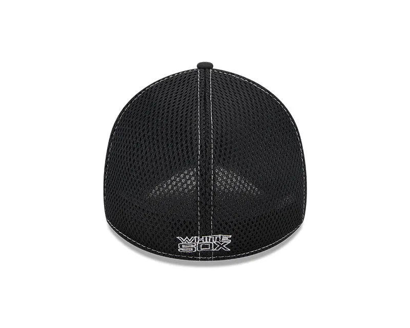 Chicago White Sox Black Team 39THIRTY Pop Neo Flex Fit Hat By New Era