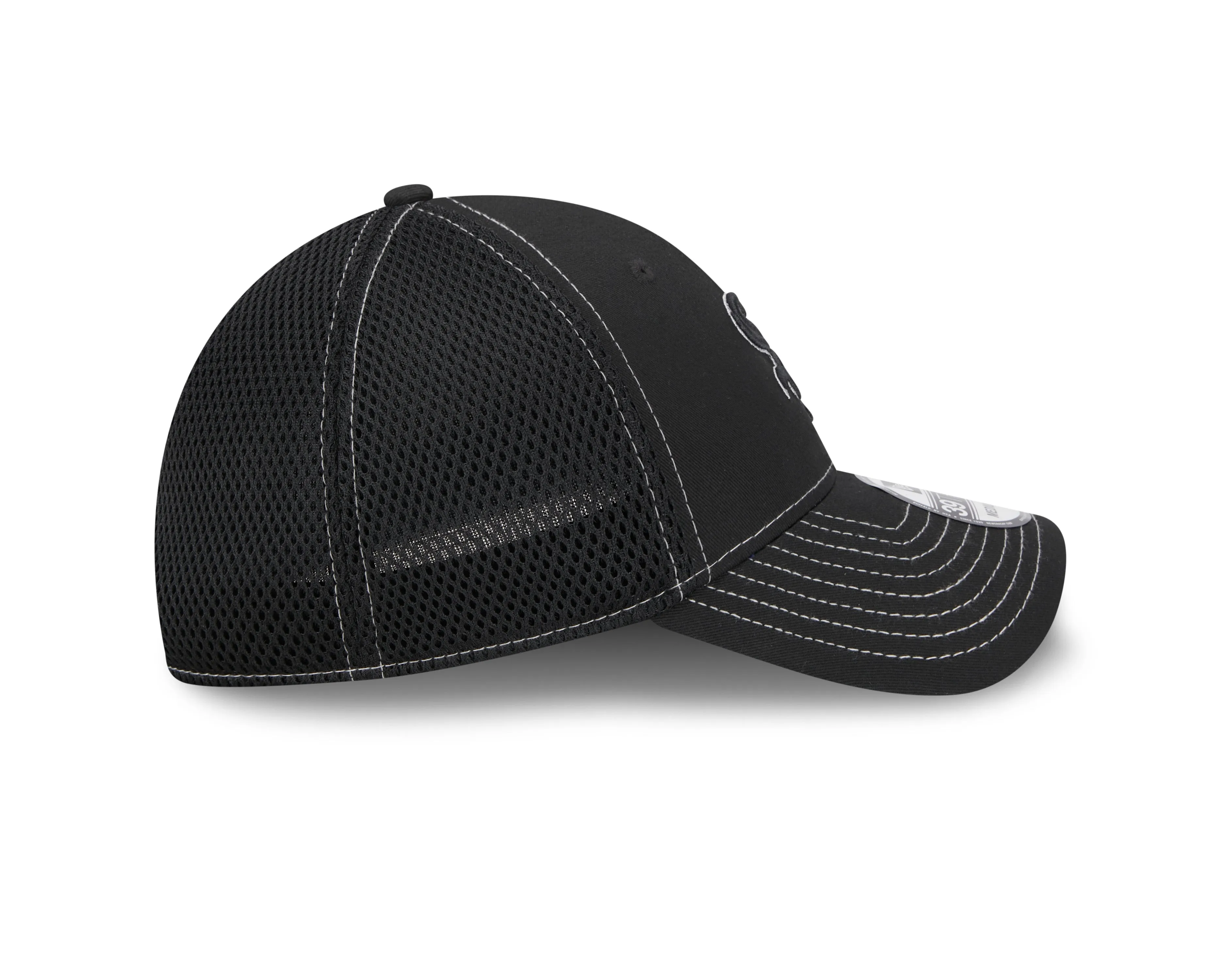 Chicago White Sox Black Team 39THIRTY Pop Neo Flex Fit Hat By New Era