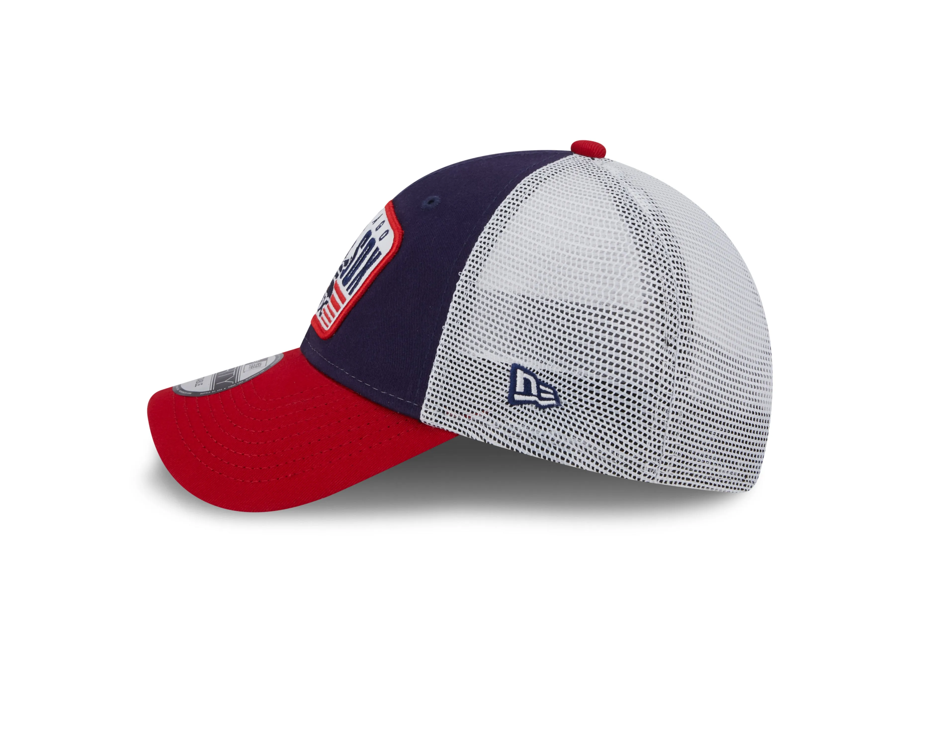 Chicago White Sox New Era 2 Tone Navy/Red Patch Trucker 9FORTY Adjustable Hat