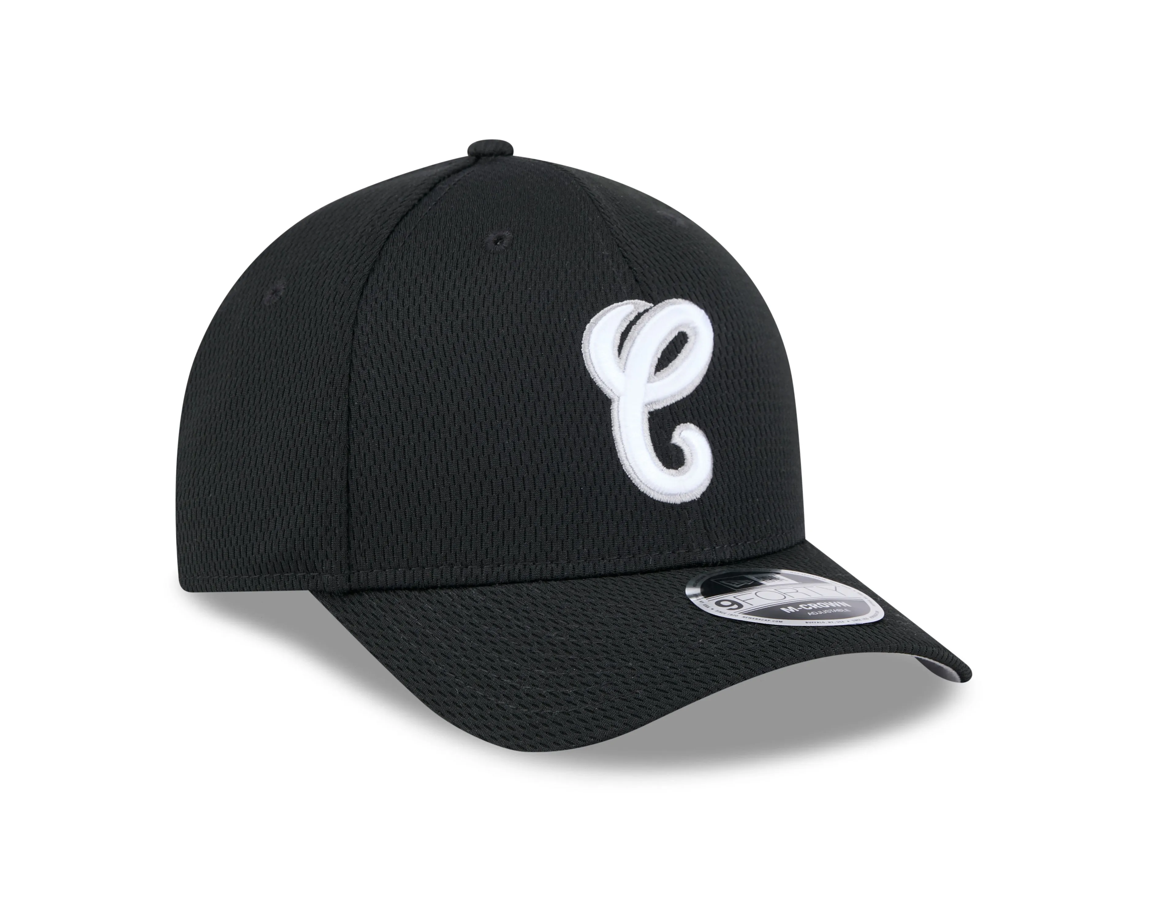 Chicago White Sox New Era Black 2025 Clubhouse Alternate M-Crown 9FORTY Adjustable Hat