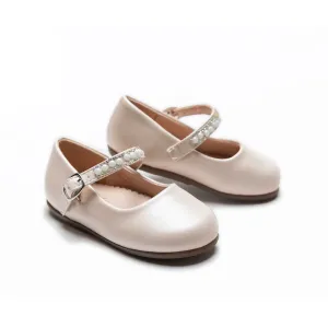 Cream Margot Pearl Band Flats