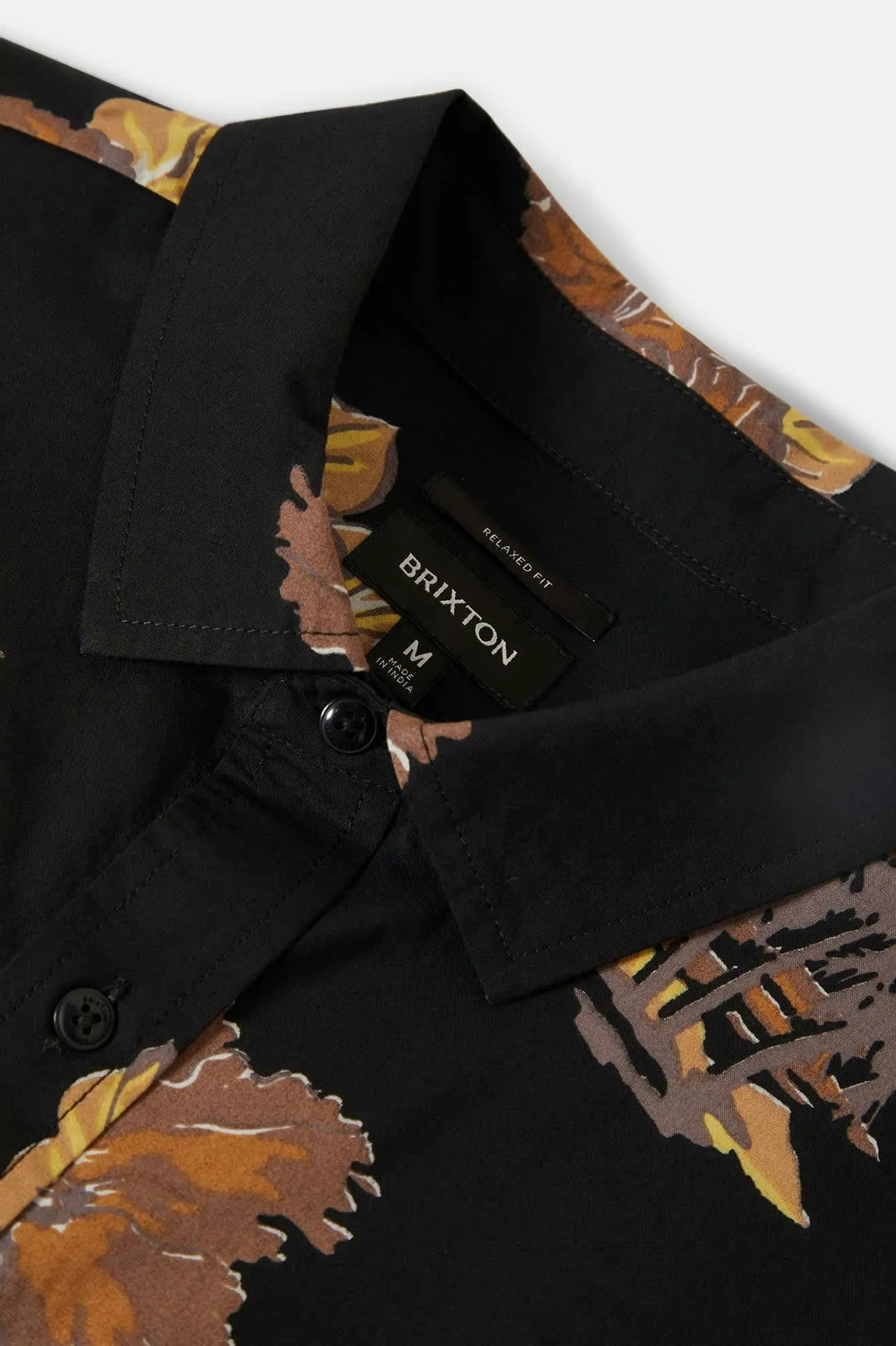 CRU Print Relaxed S/S Shirt - Washed Black/Charcoal Floral