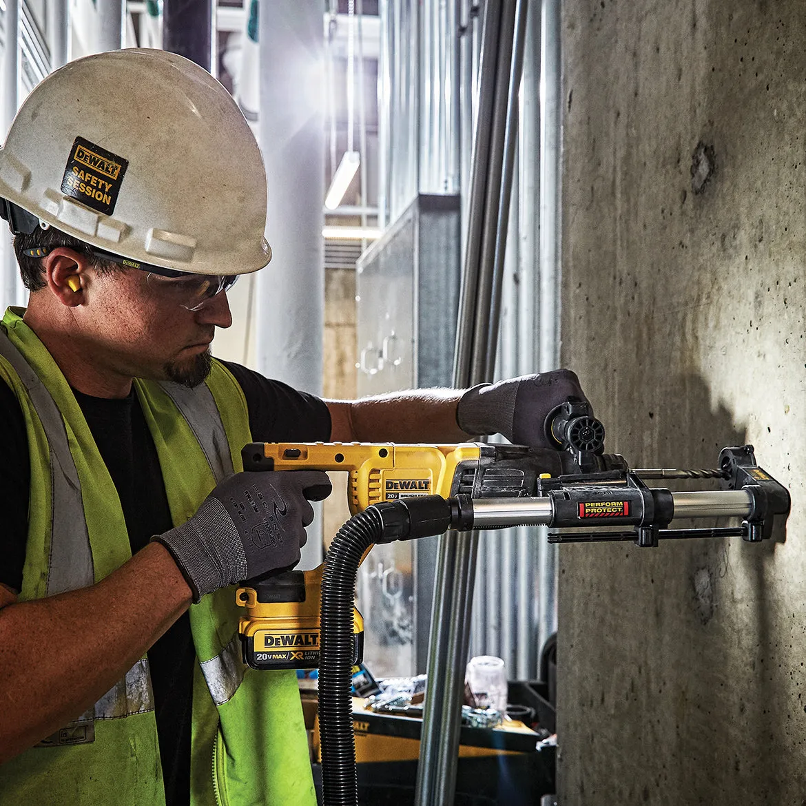 DeWALT DCH133B-KIT 20V Cordless Rotary Hammer w/ 4.5" - 5" MAX Grinder