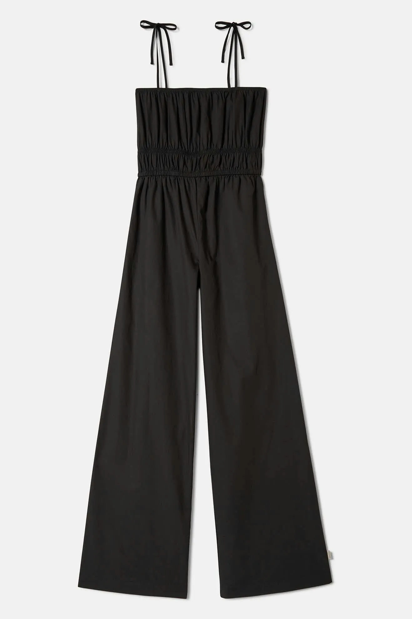 Eden Smocked Jumpsuit - Black