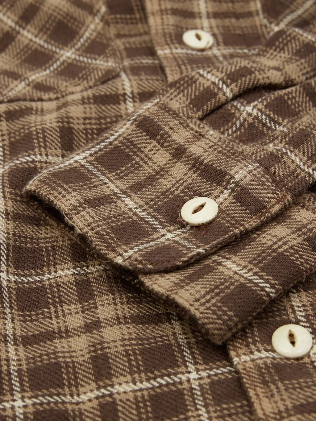 Freenote Cloth Wells Shirt Brown
