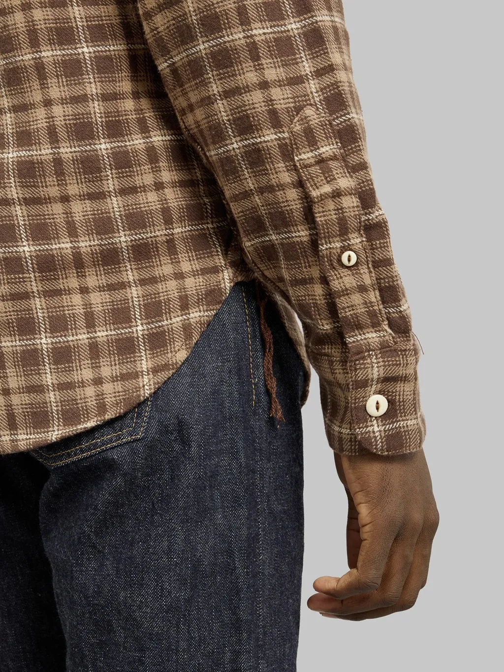 Freenote Cloth Wells Shirt Brown