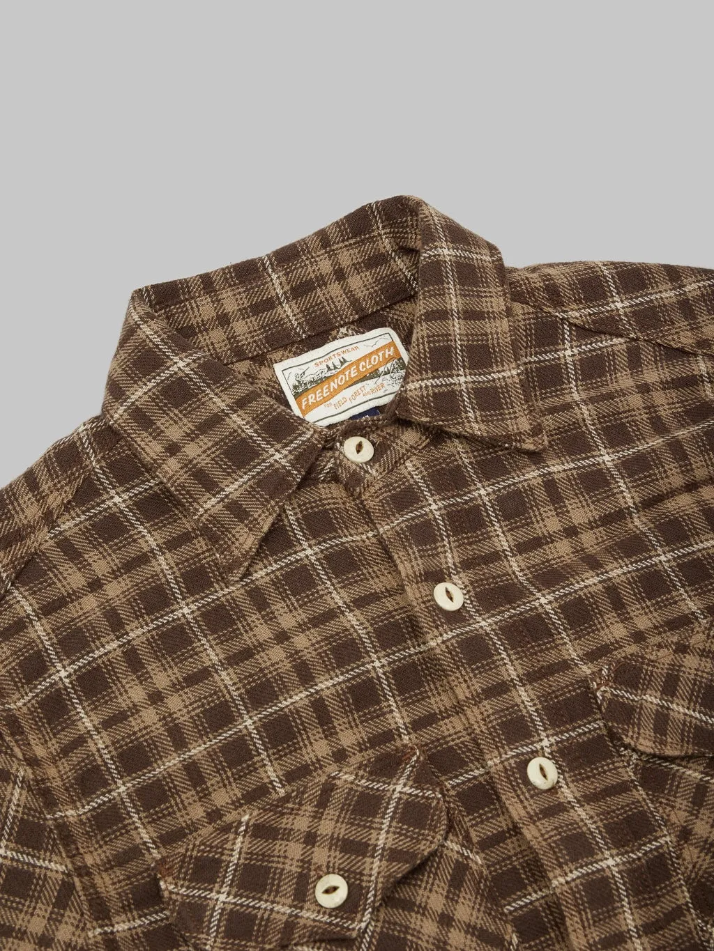 Freenote Cloth Wells Shirt Brown