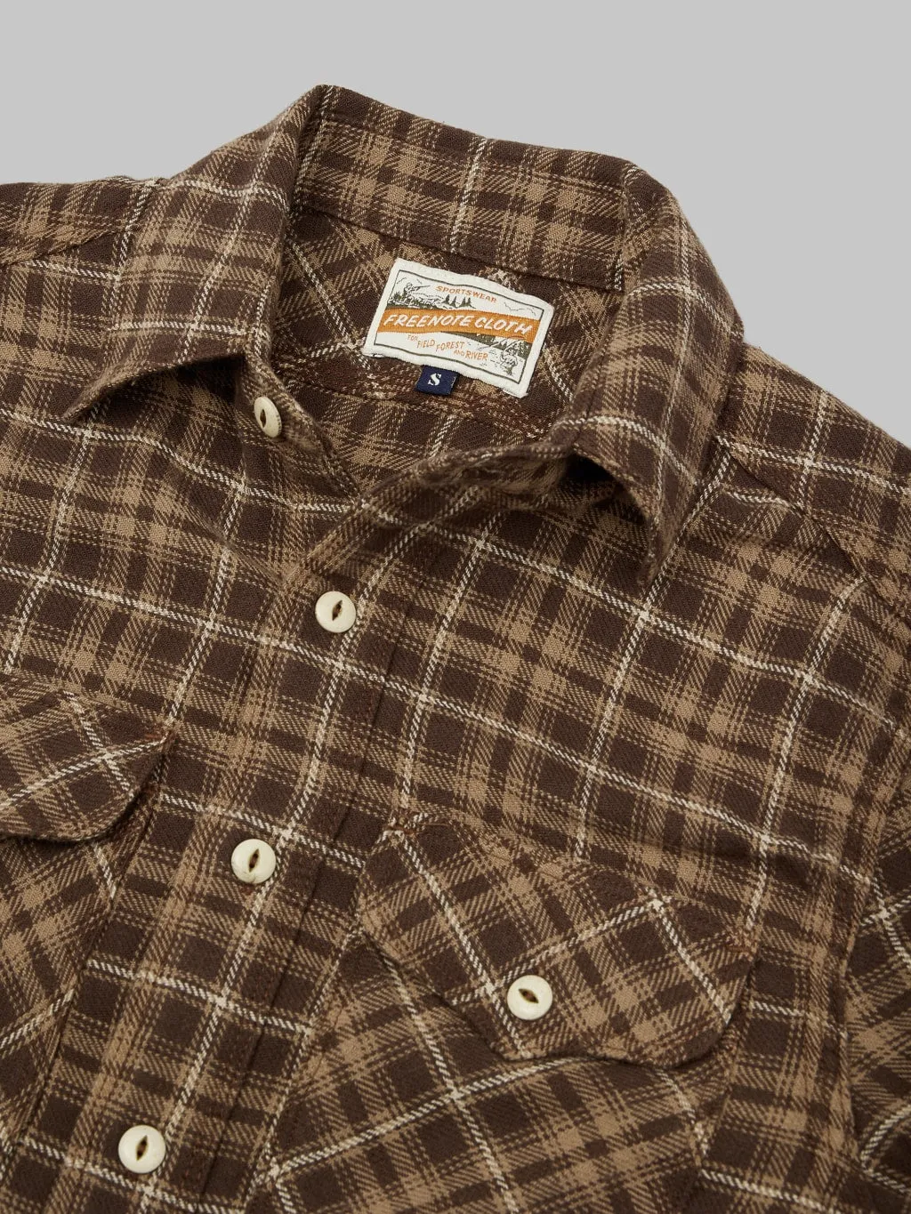 Freenote Cloth Wells Shirt Brown