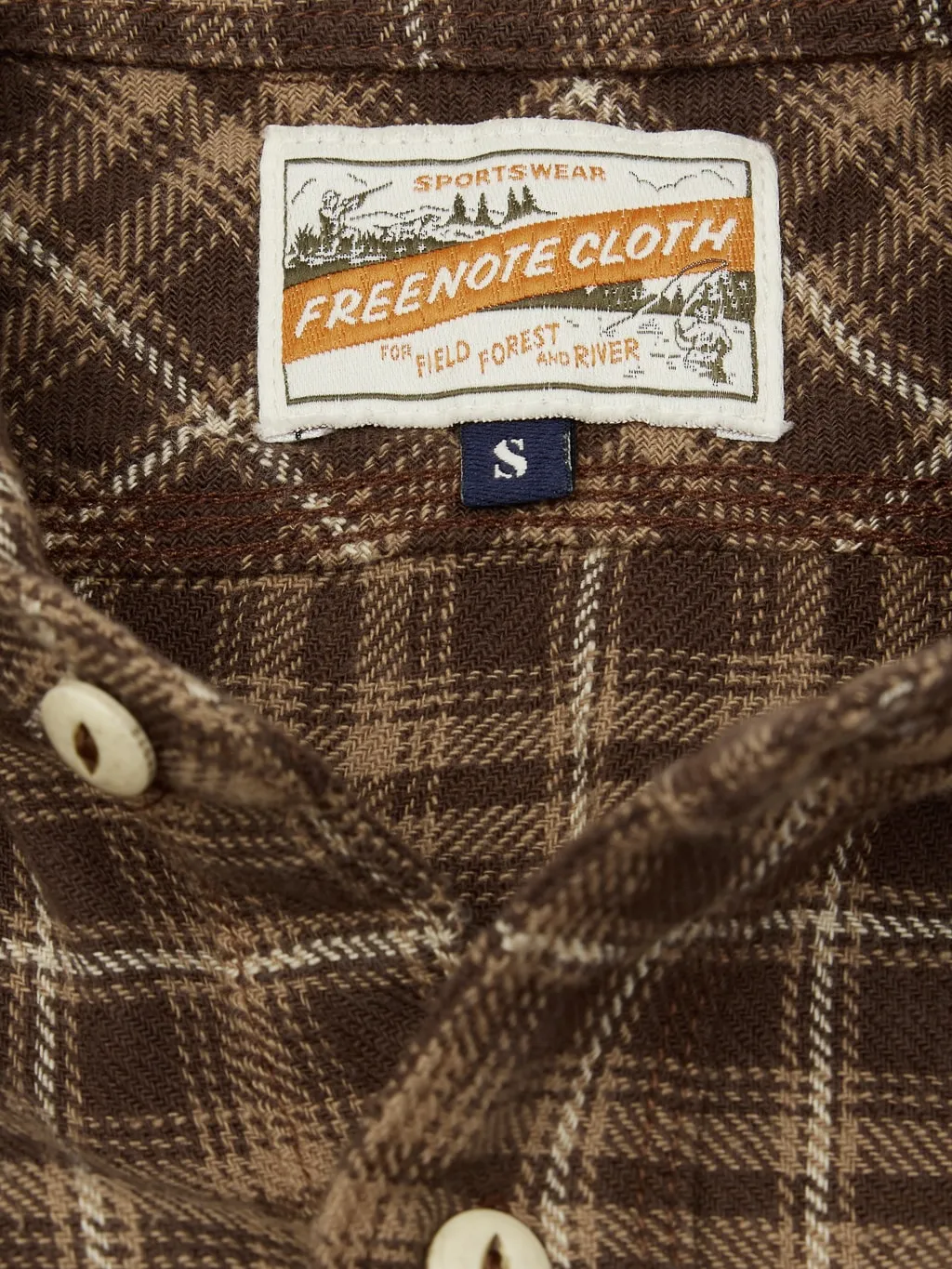 Freenote Cloth Wells Shirt Brown