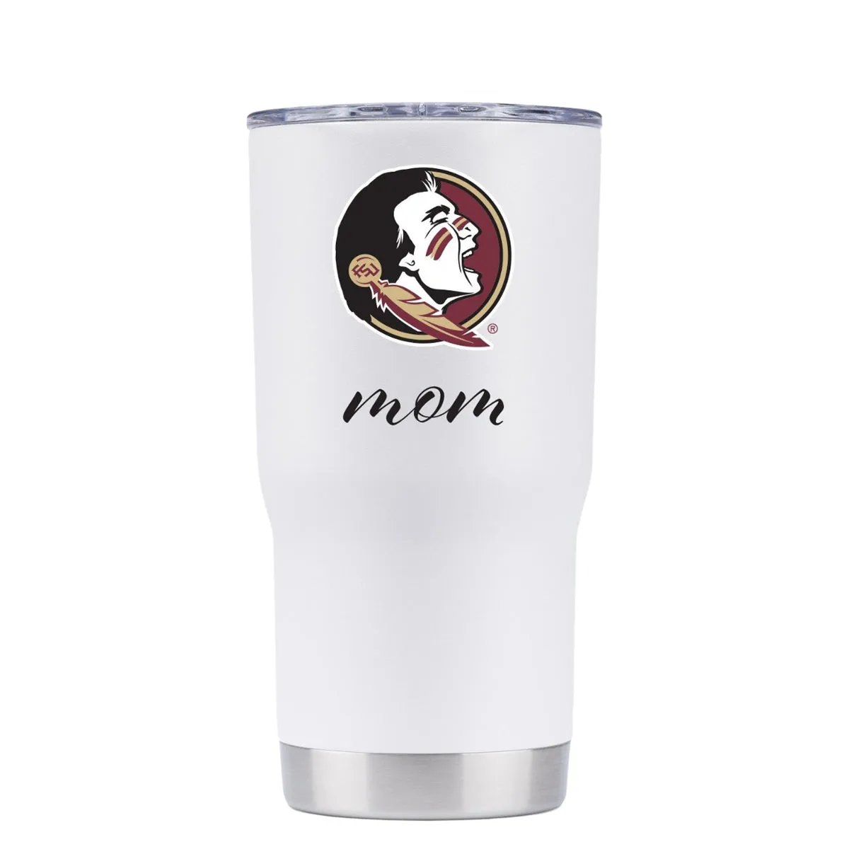 Gametime Sidekicks Seminole Logo Mom Design 20oz Insulated Tumbler - White